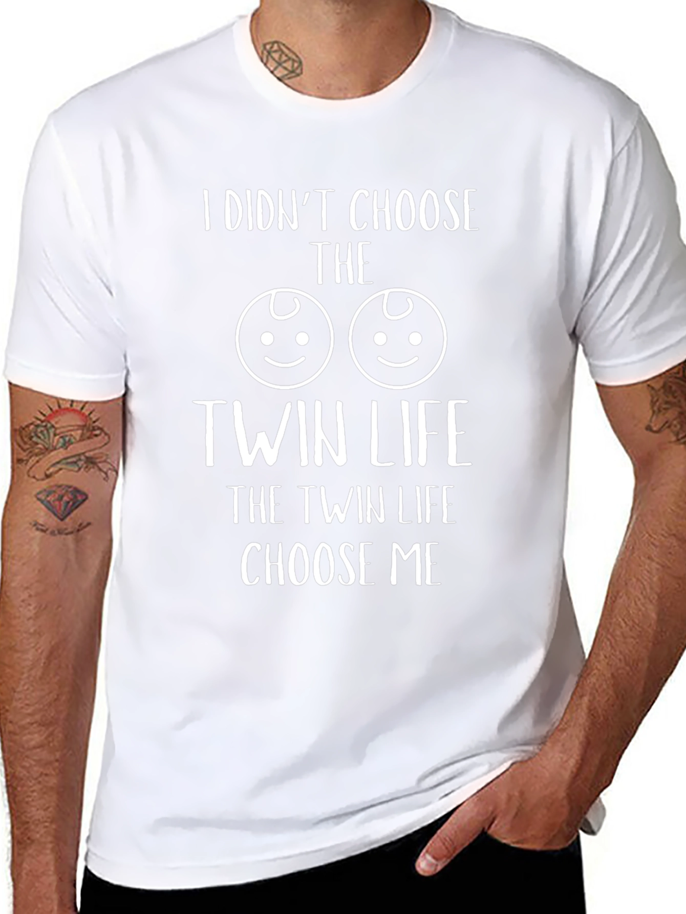 Twin Life Graphic Tee - Funny Twins T-Shirt