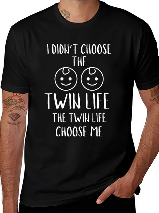 Twin Life Graphic Tee - Funny Twins T-Shirt