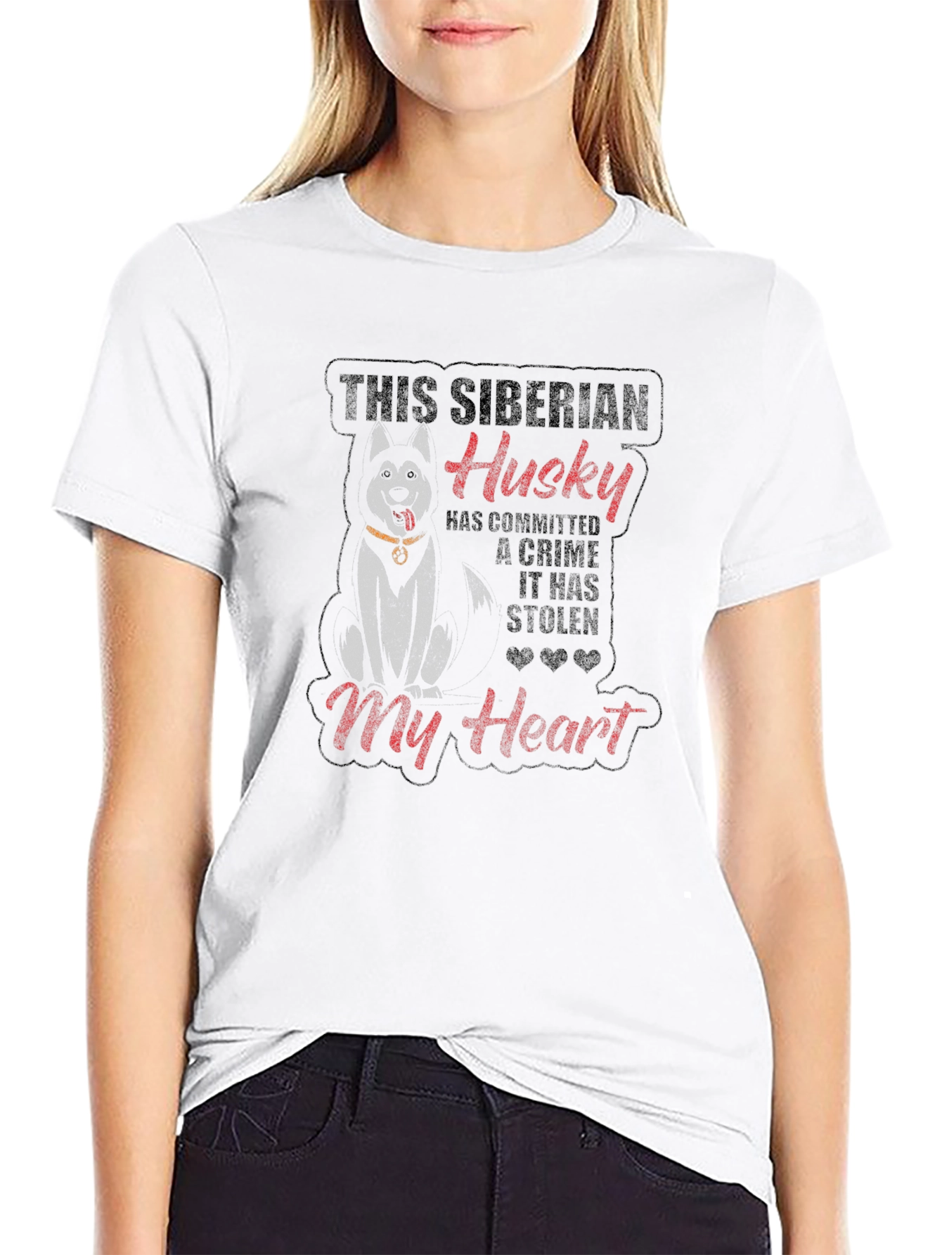 Siberian Husky T-Shirt - My Heart