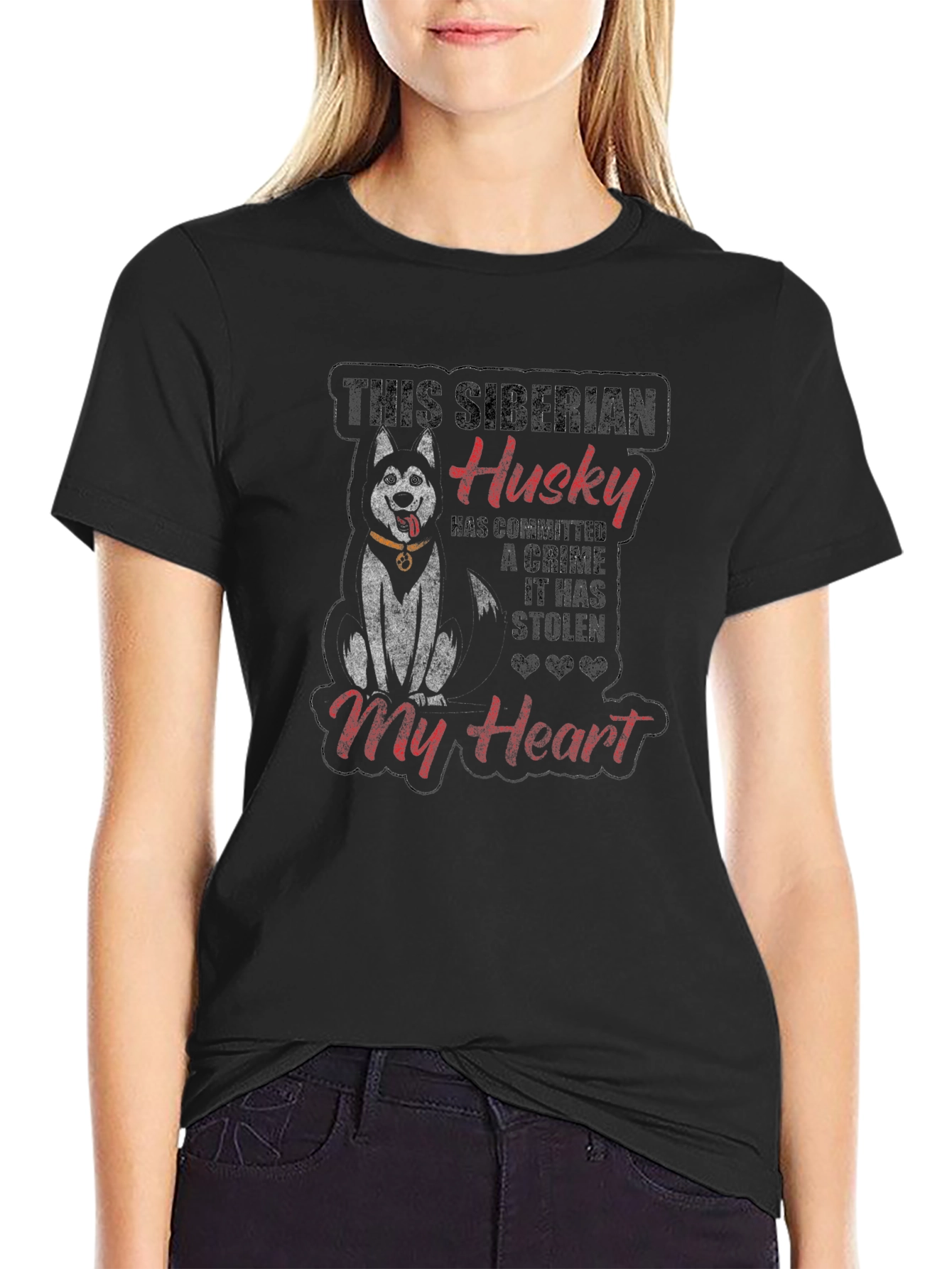 Siberian Husky T-Shirt - My Heart
