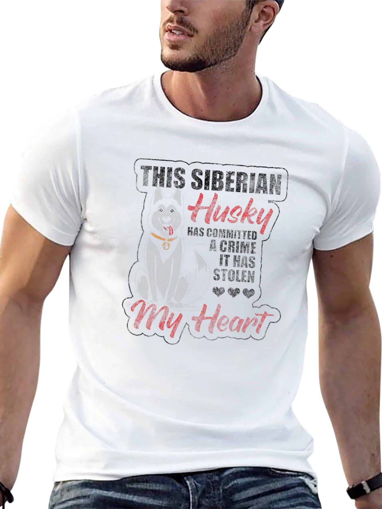 Siberian Husky T-Shirt - My Heart