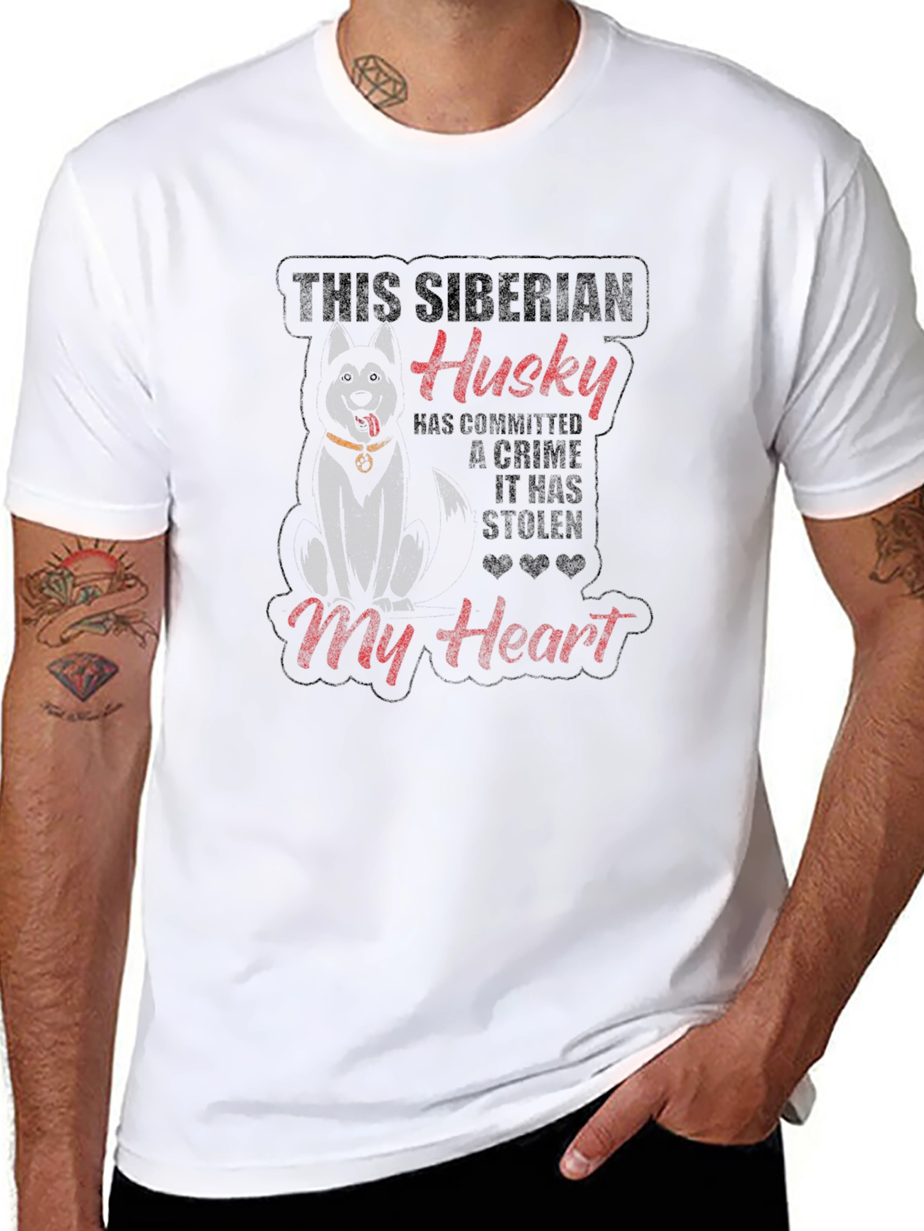 Siberian Husky T-Shirt - My Heart