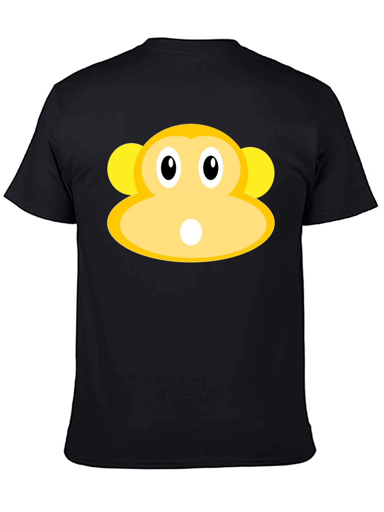 Monkey Face Graphic Tee - Black T-Shirt