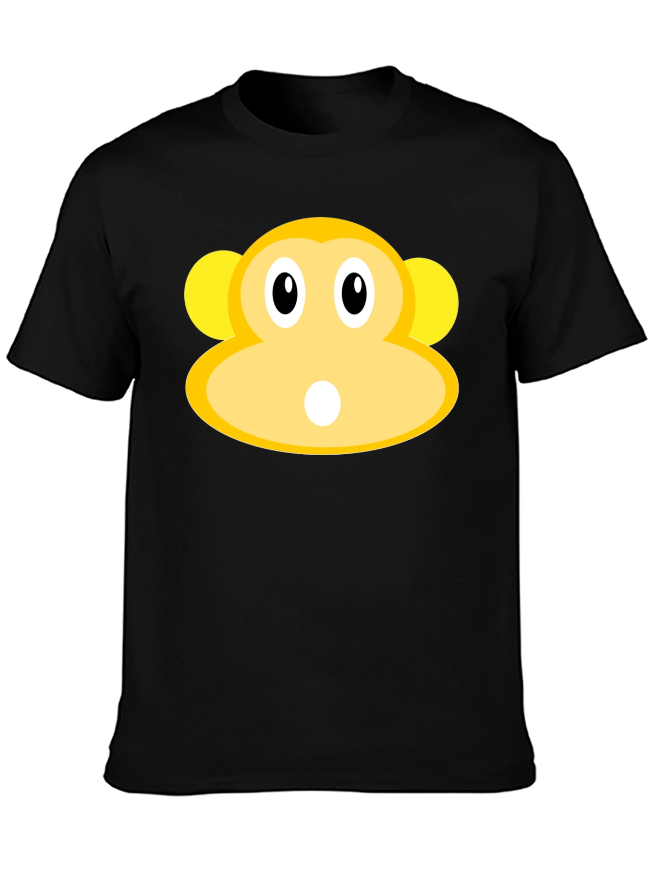 Monkey Face Graphic Tee - Black T-Shirt