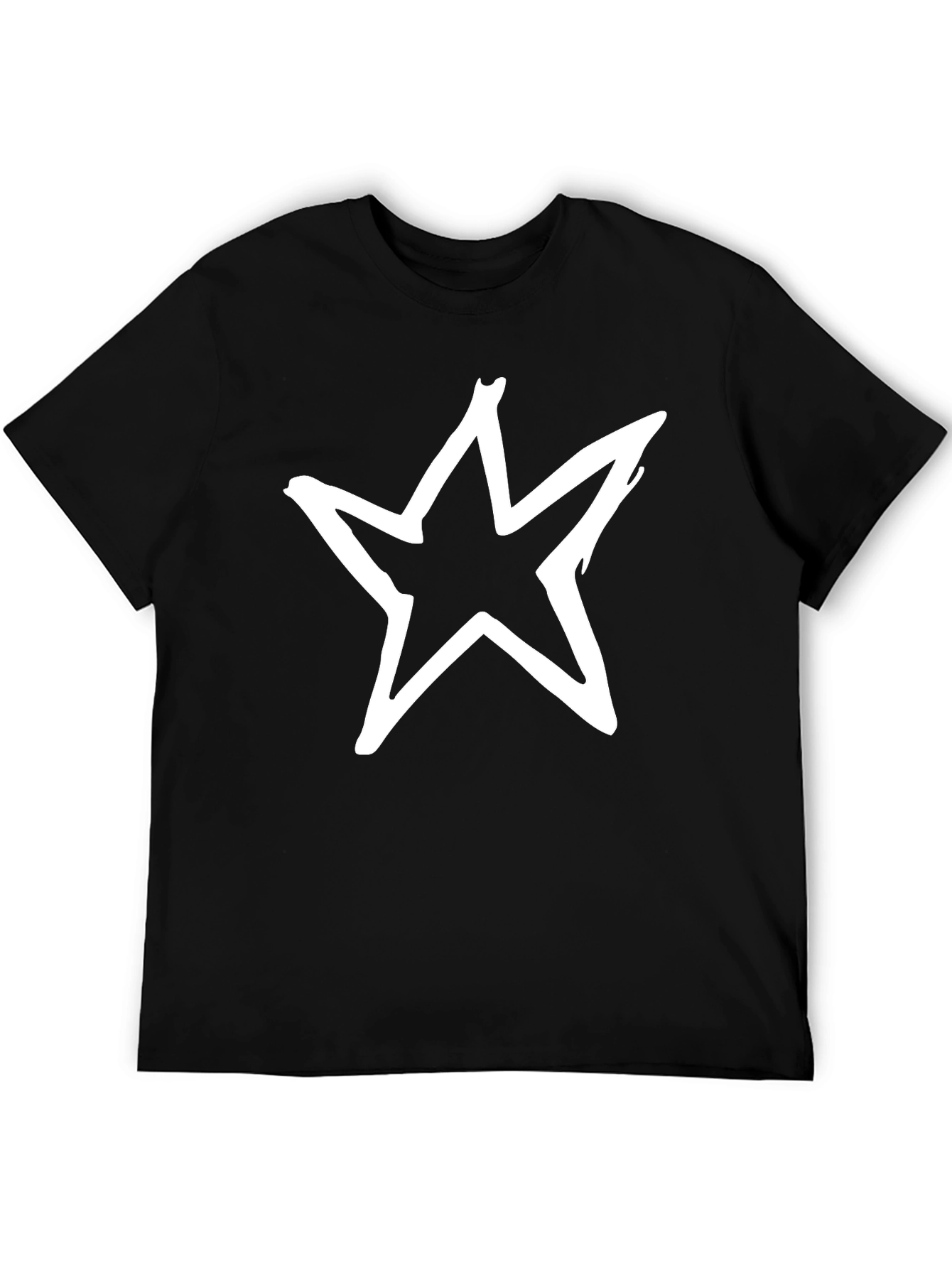 Bold Star Graphic Black T-Shirt