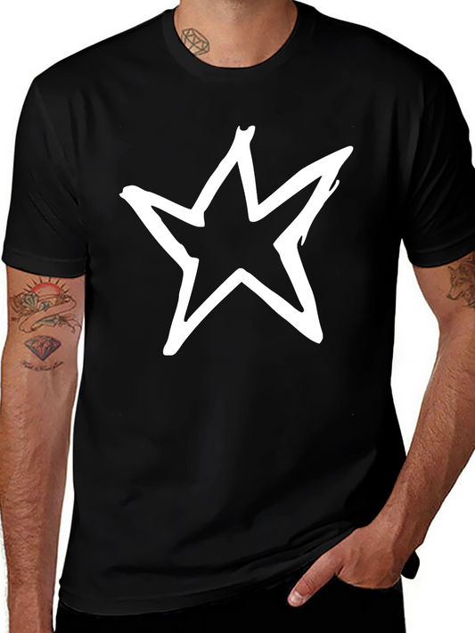 Bold Star Graphic Black T-Shirt