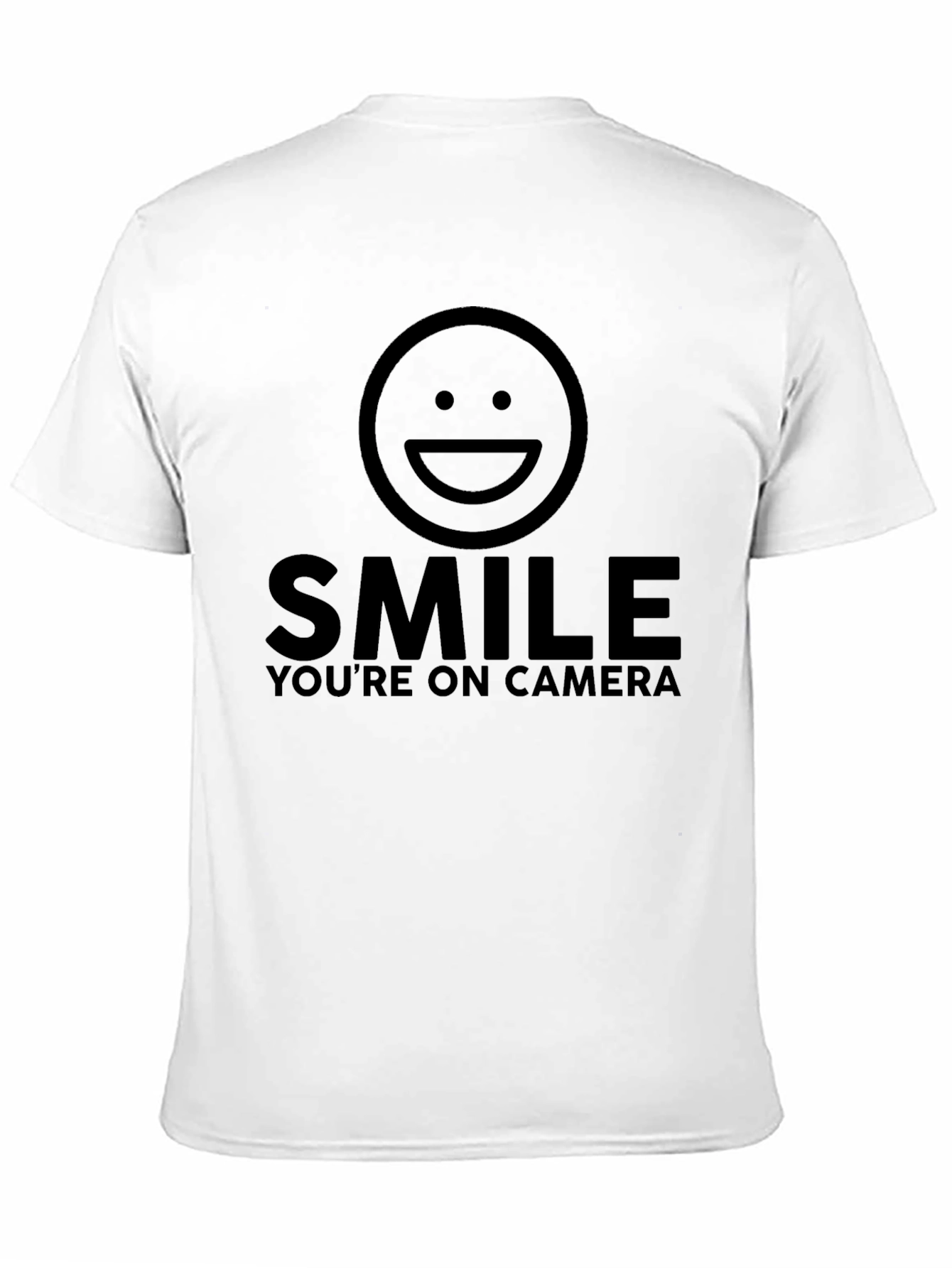 Smile Youre on Camera Graphic Tee - Black