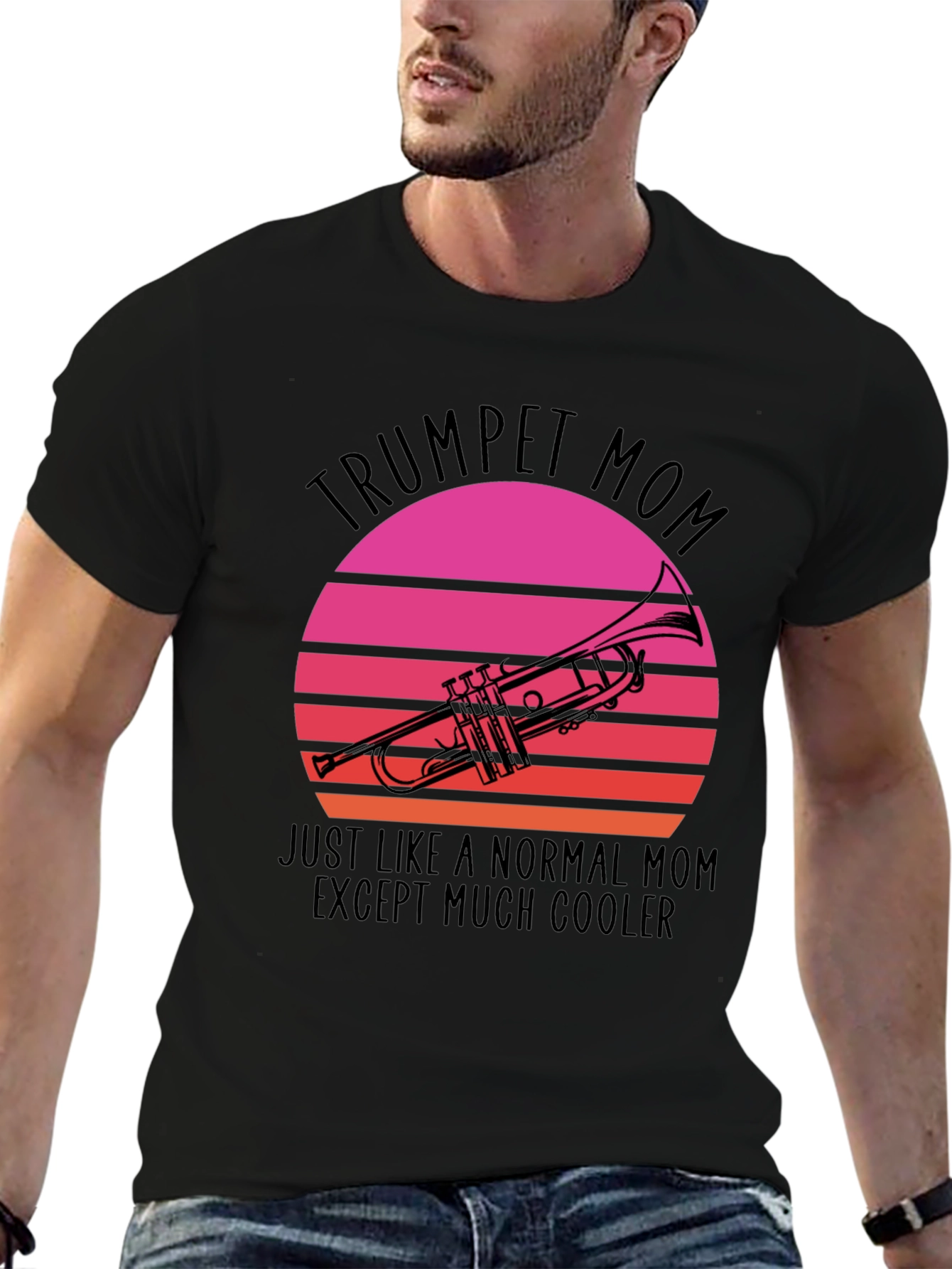 Trumpet Mom T-Shirt - Cool Mom Graphic Tee