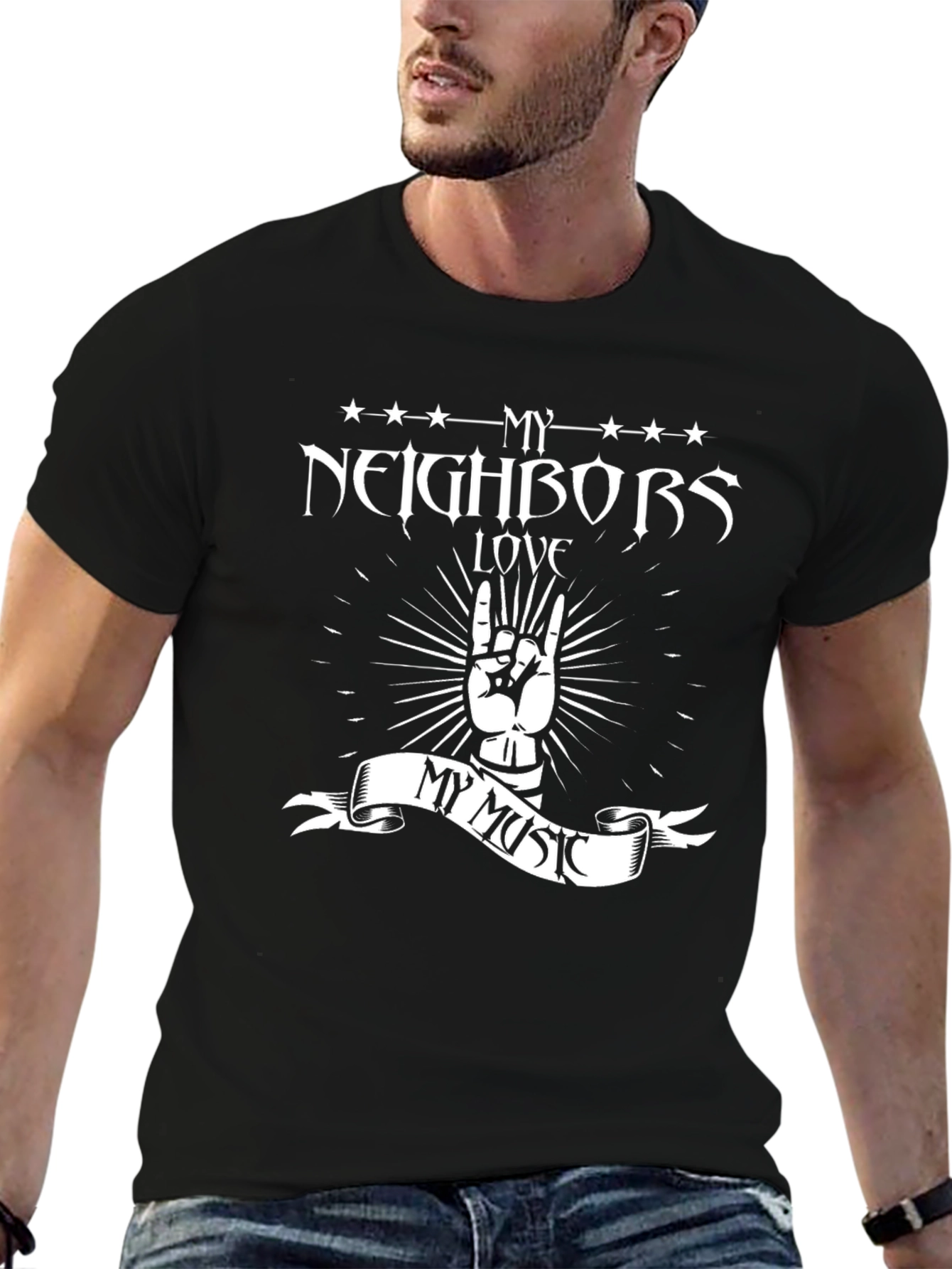 My Neighbors Love My Music Graphic Tee