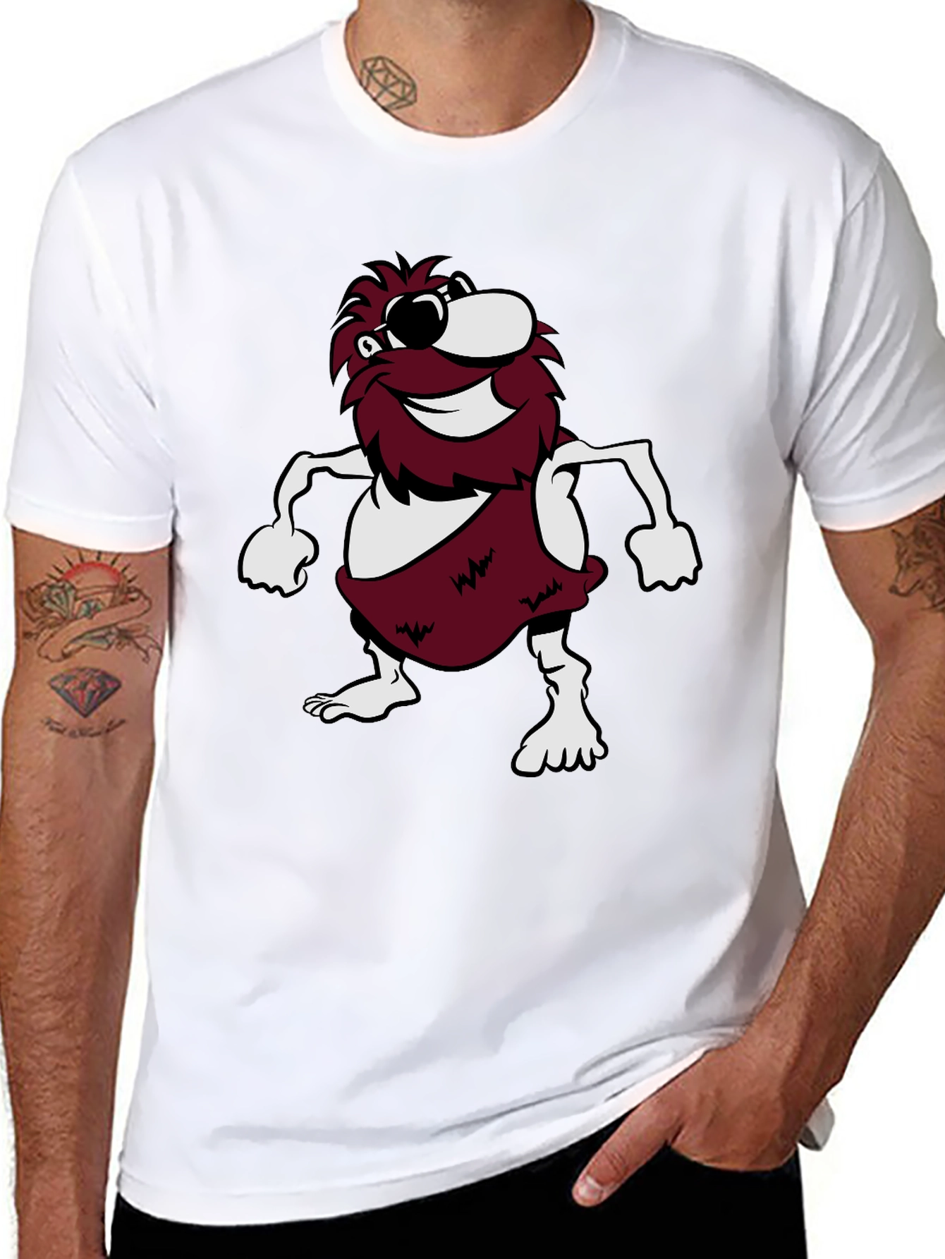 Retro Cartoon Mascot Graphic Tee