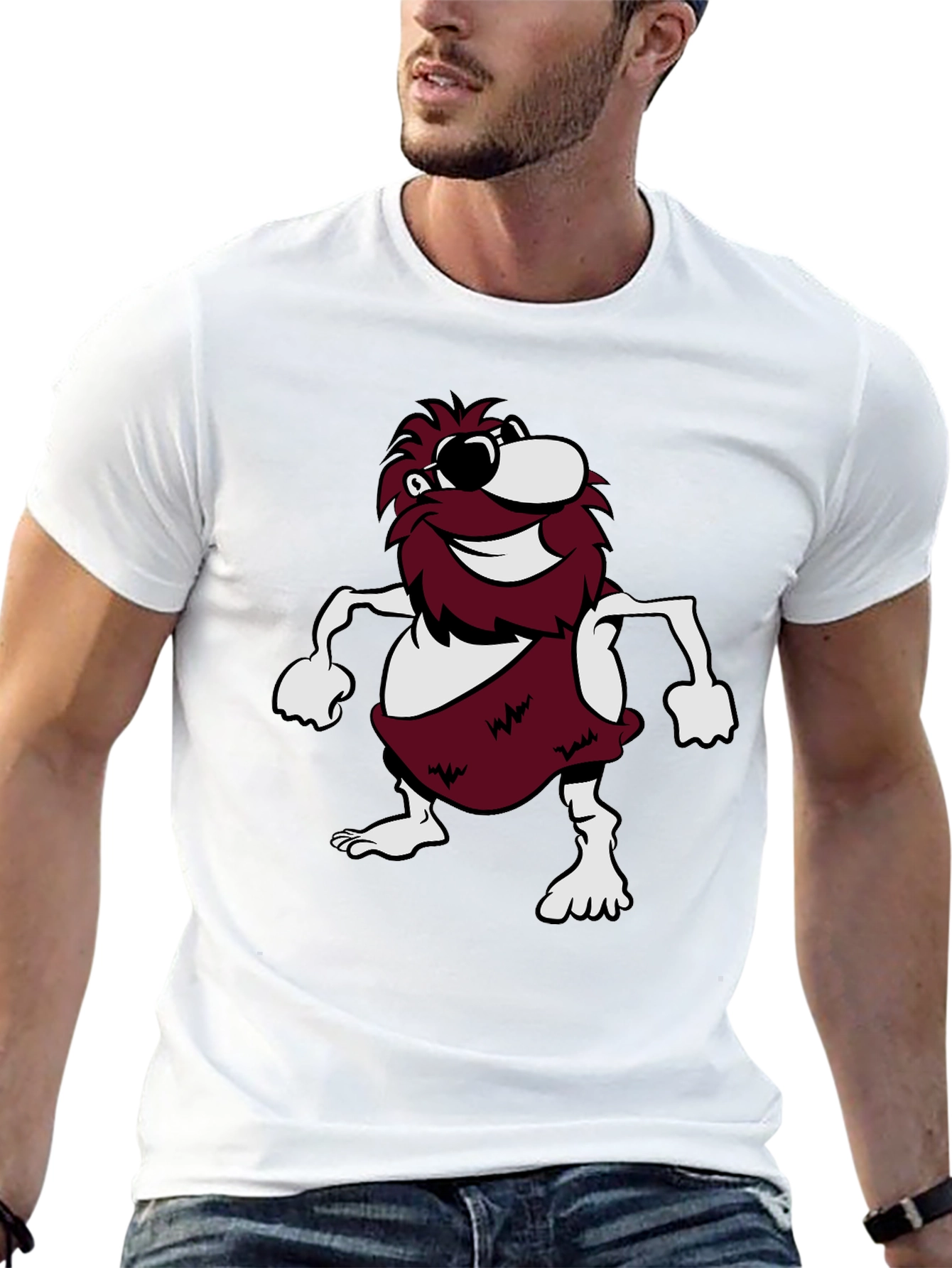 Retro Cartoon Mascot Graphic Tee