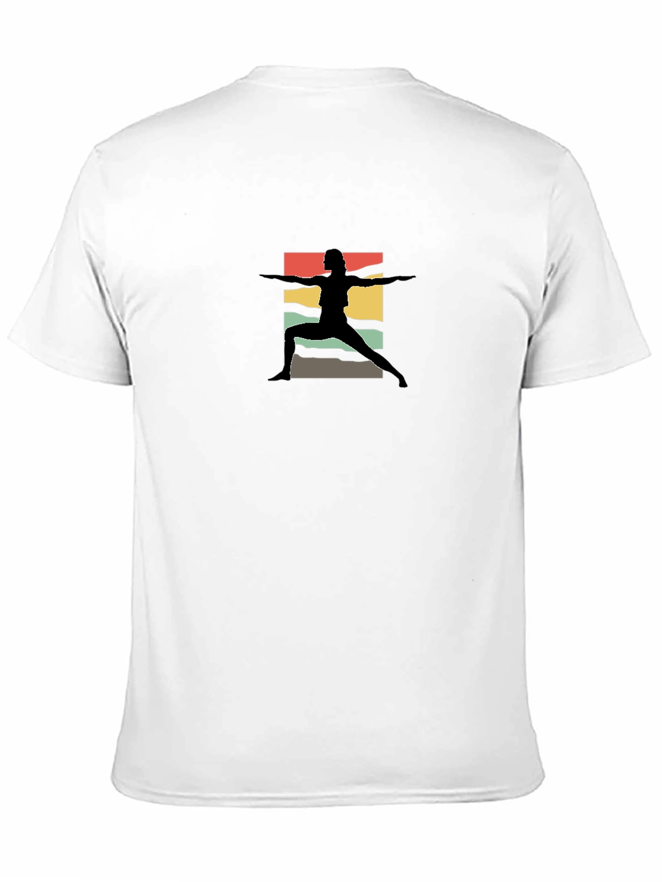 Retro Yoga Silhouette Black Tee