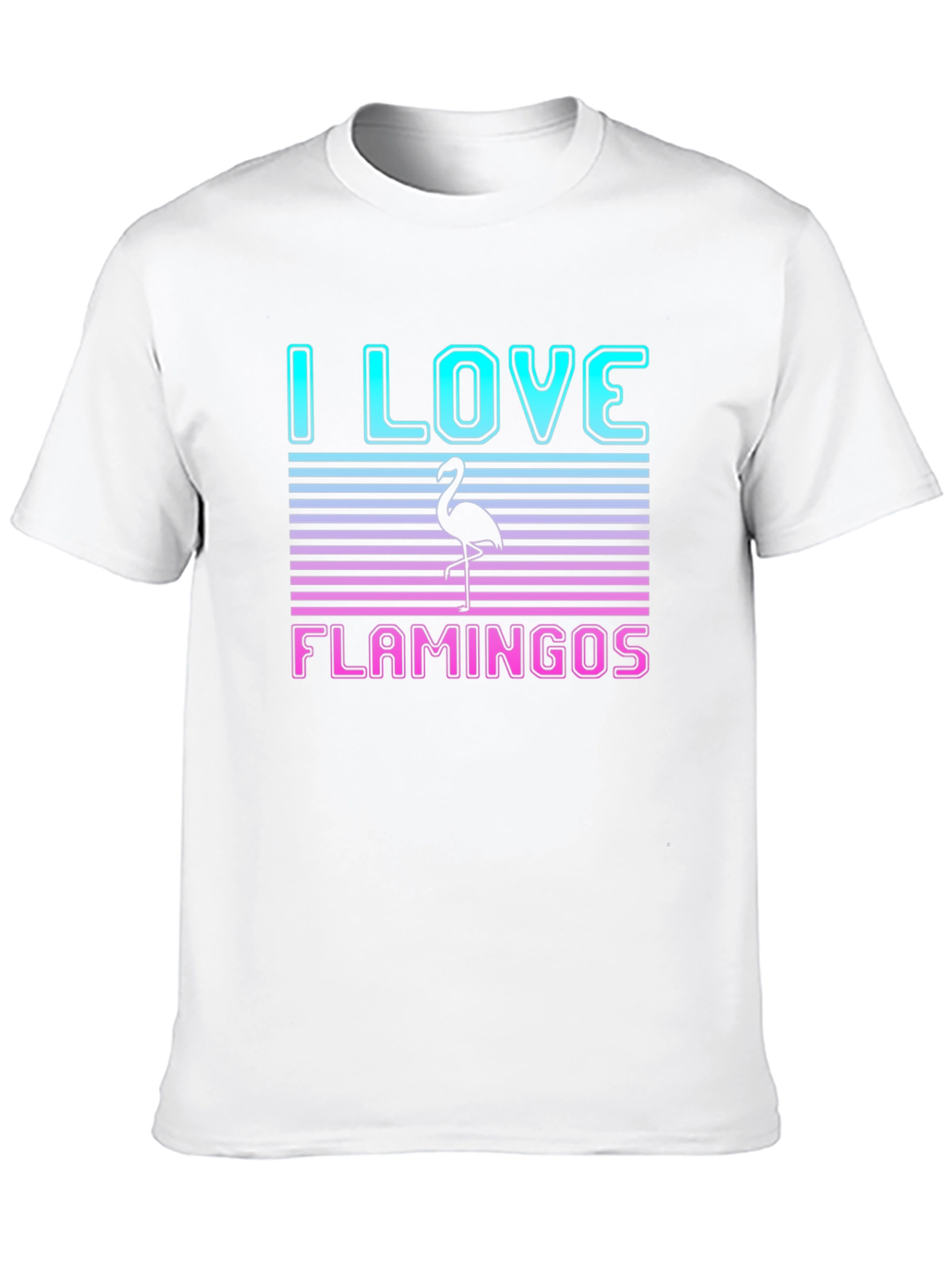 I Love Flamingos Graphic T-Shirt