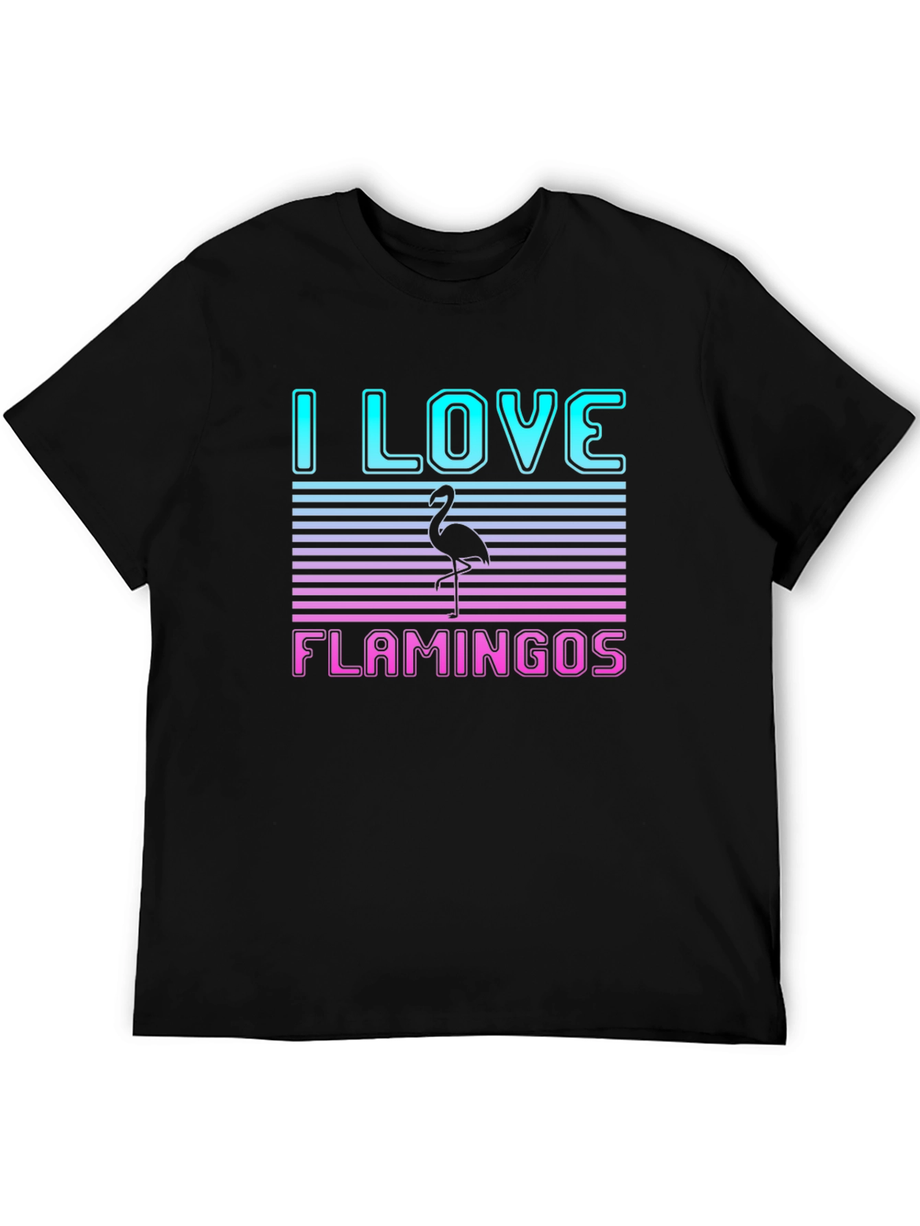 I Love Flamingos Graphic T-Shirt