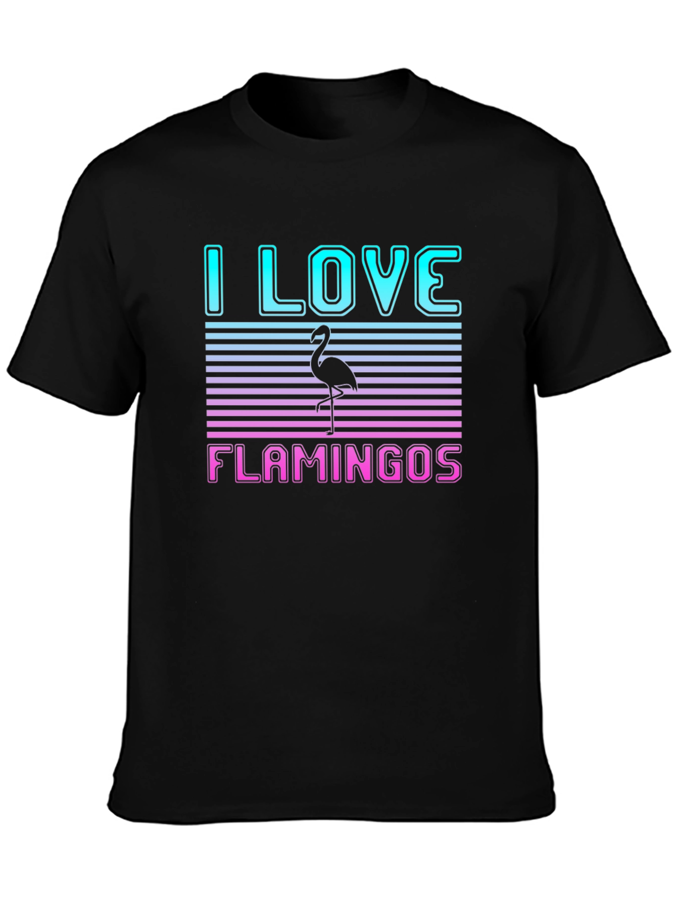 I Love Flamingos Graphic T-Shirt