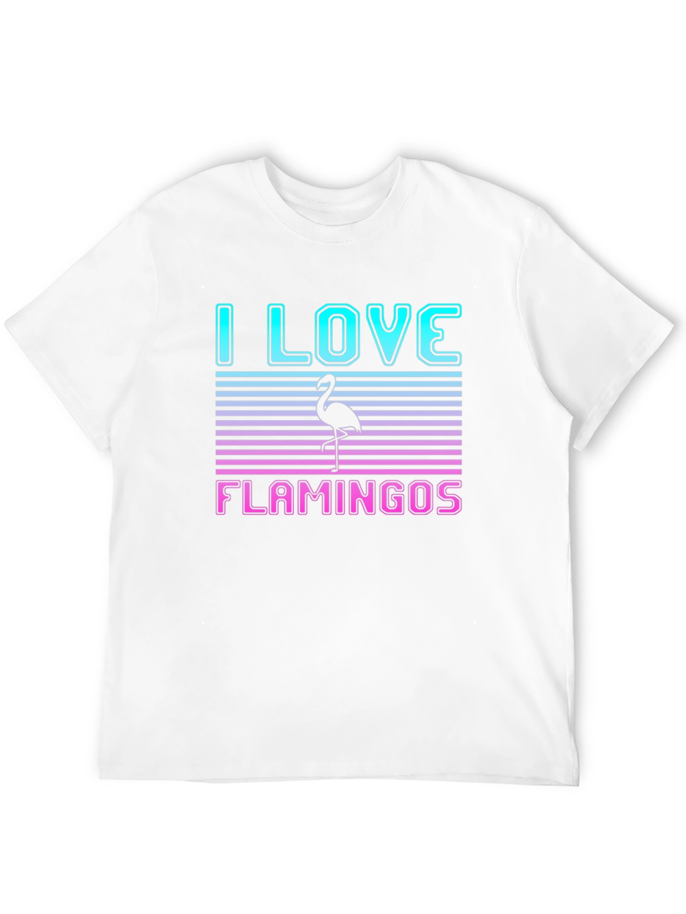 I Love Flamingos Graphic T-Shirt