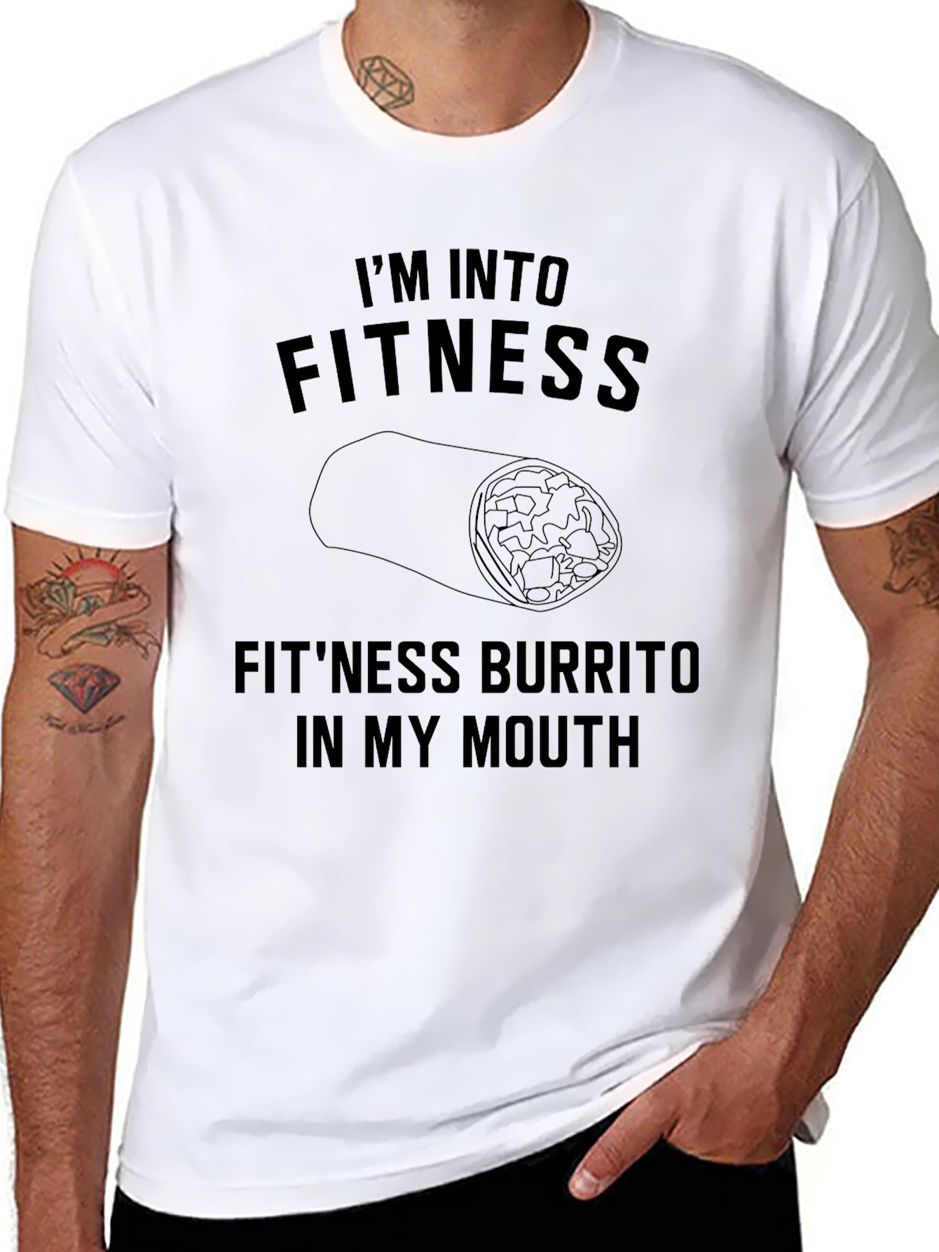 Fitness Burrito Graphic T-Shirt