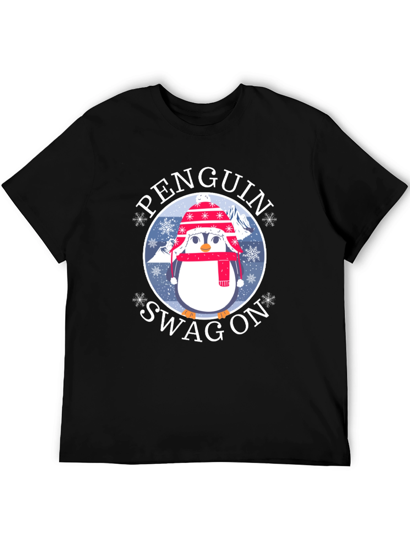 Penguin Swag On Graphic Tee - Winter Fun