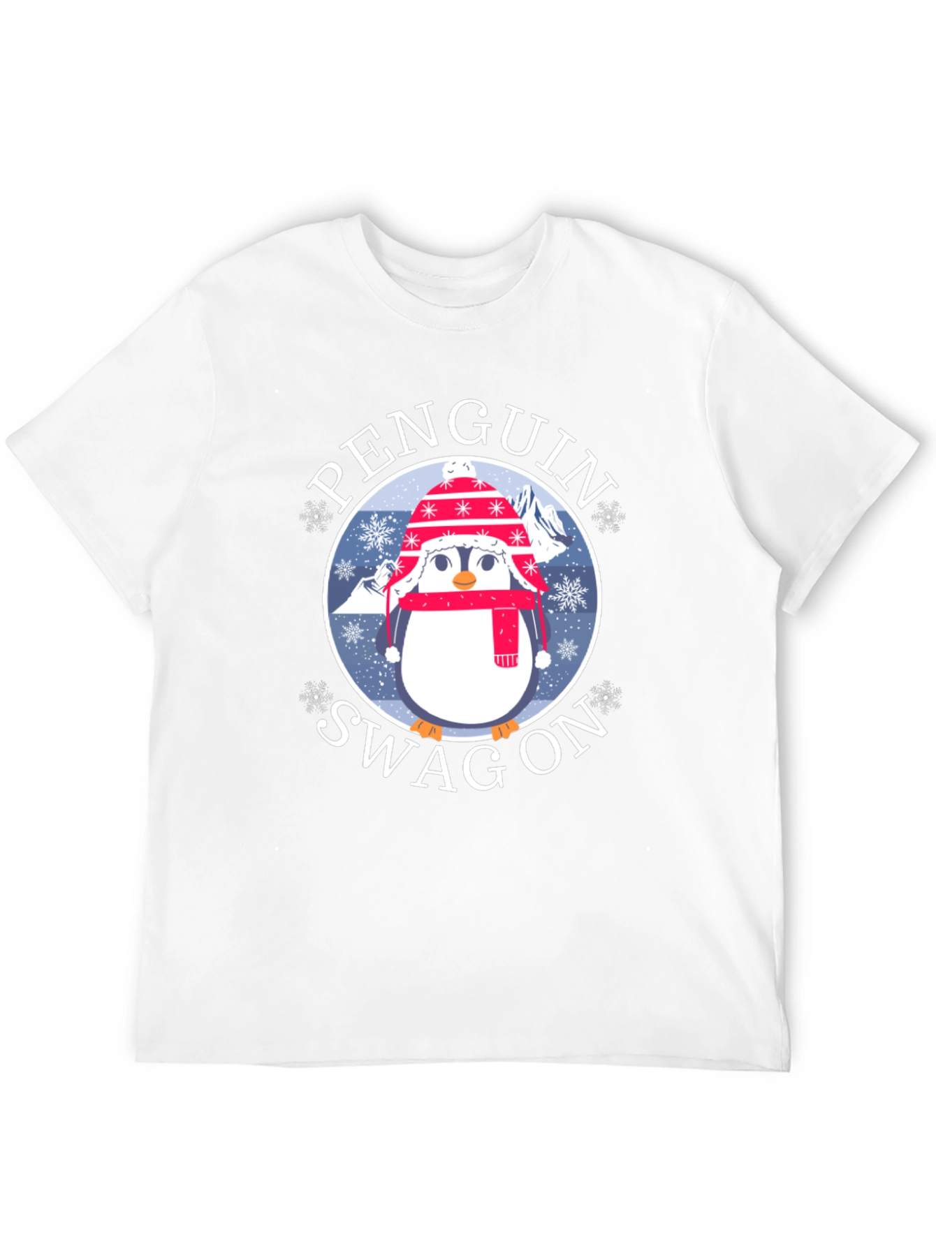 Penguin Swag On Graphic Tee - Winter Fun