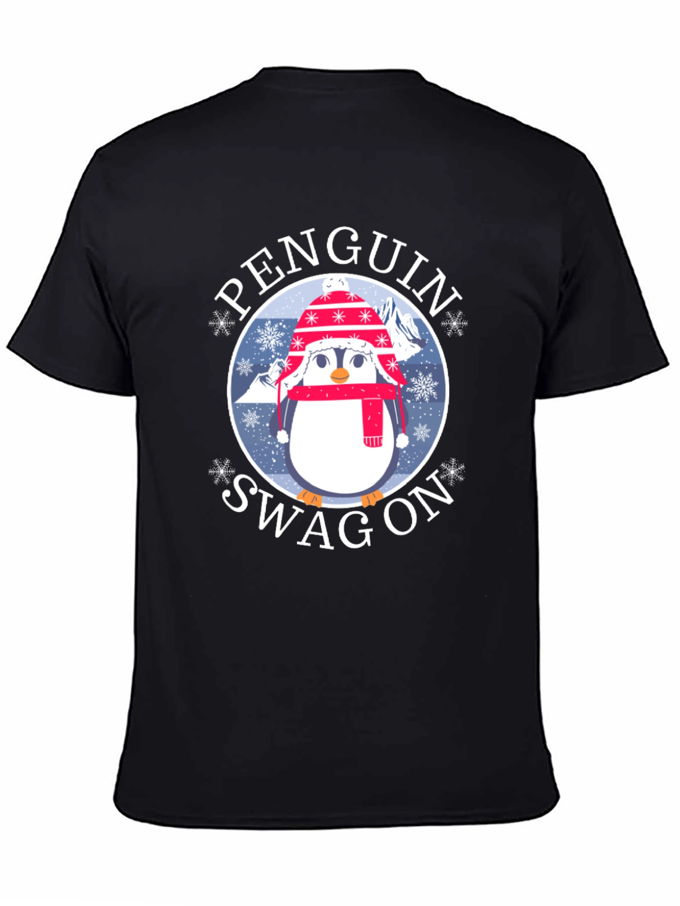 Penguin Swag On Graphic Tee - Winter Fun