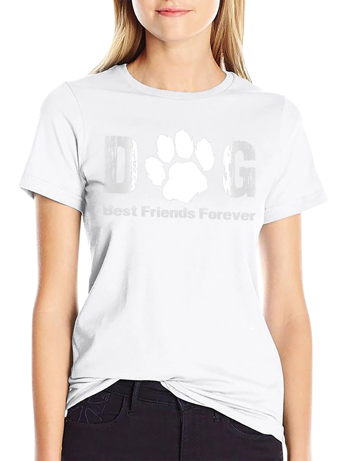 DOG Best Friends Forever Black T-Shirt