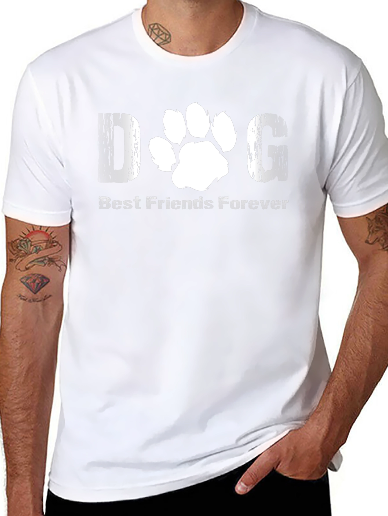 DOG Best Friends Forever Black T-Shirt