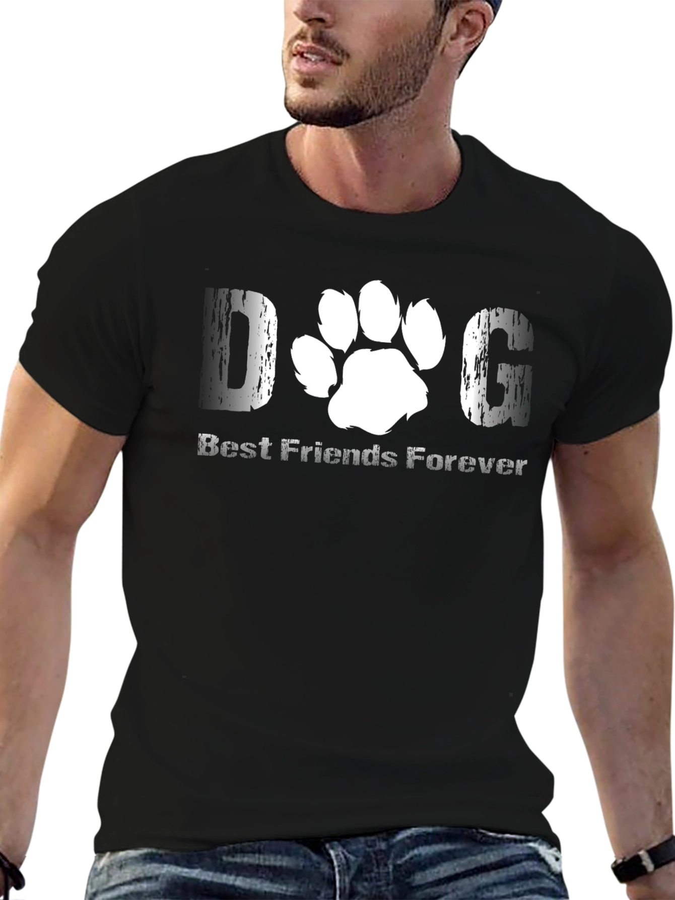 DOG Best Friends Forever Black T-Shirt