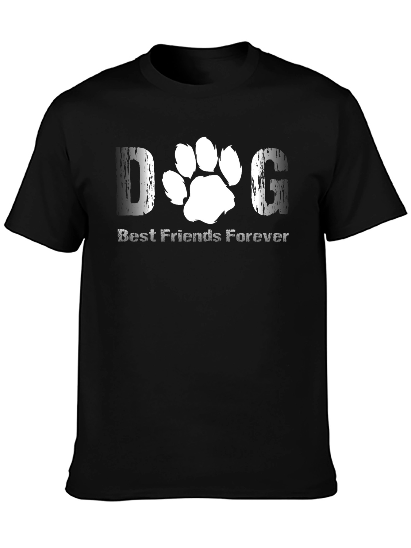DOG Best Friends Forever Black T-Shirt
