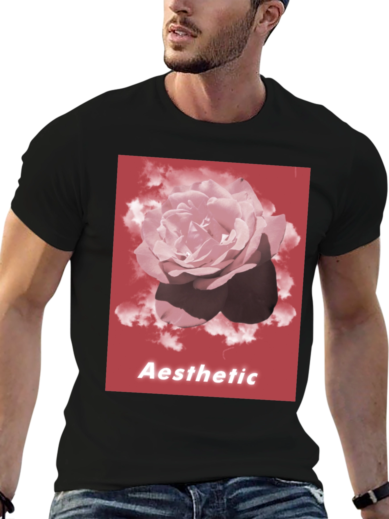 Aesthetic Rose Graphic T-Shirt