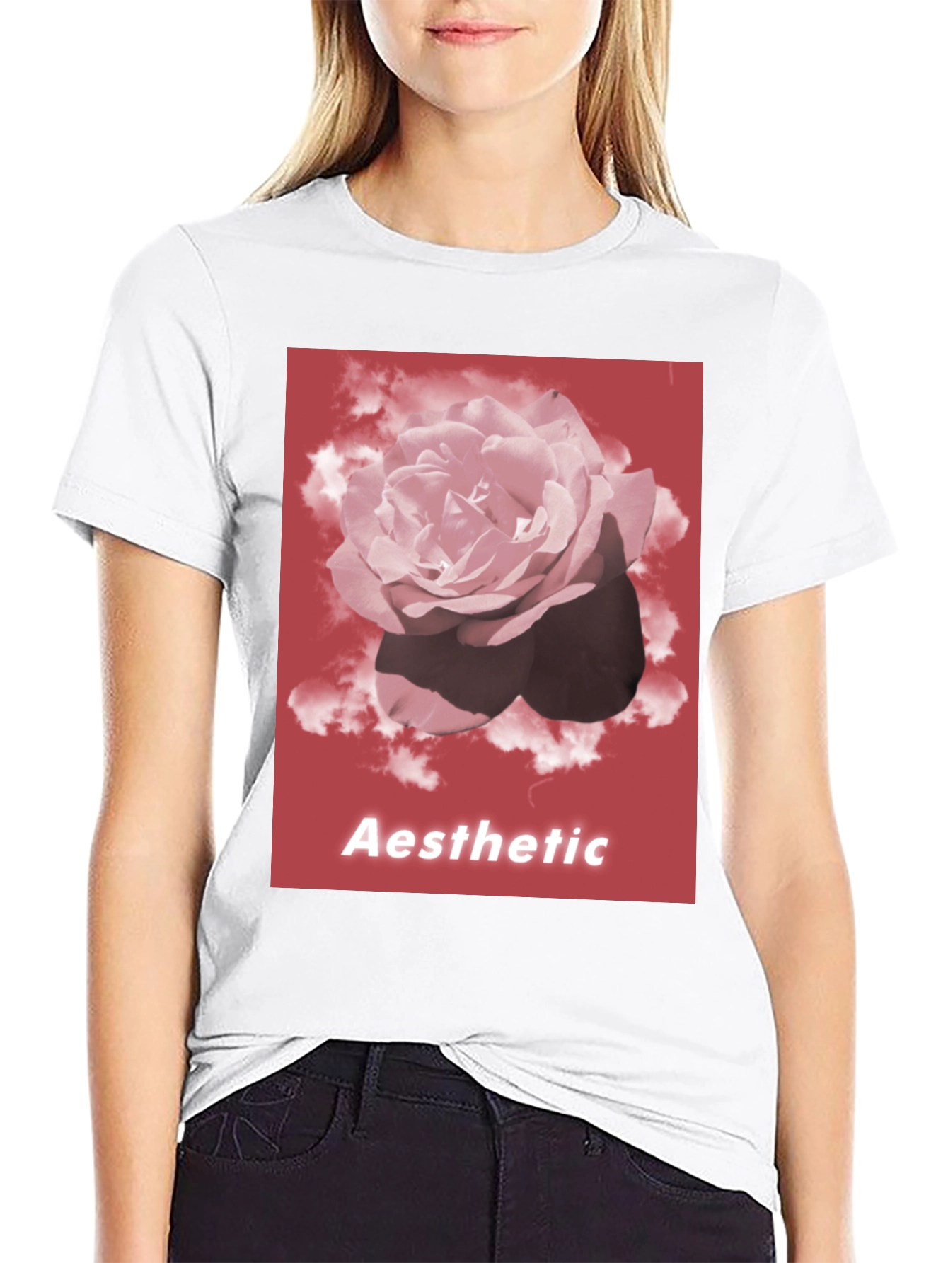 Aesthetic Rose Graphic T-Shirt