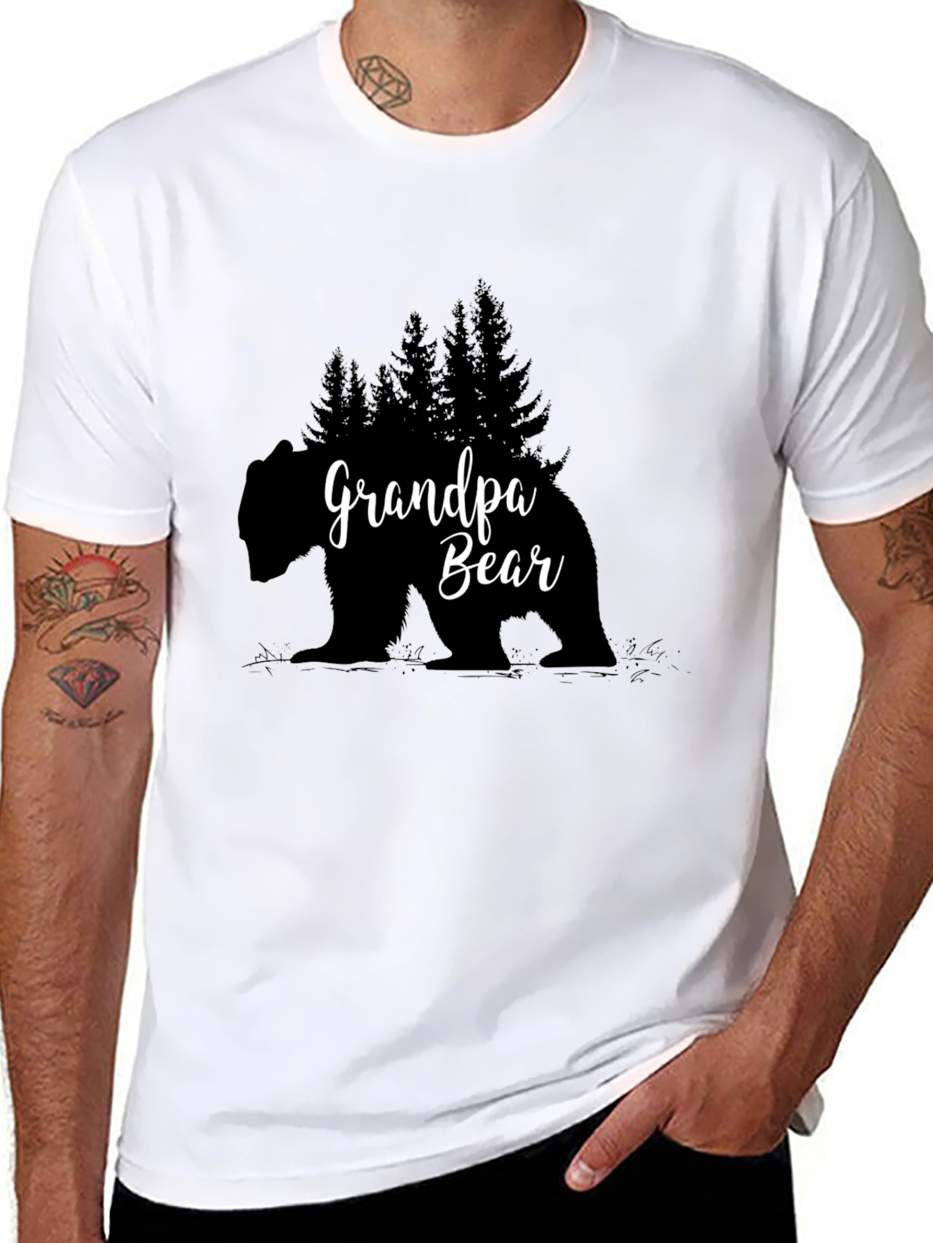 Grandpa Bear T-Shirt - Nature Lover Gift
