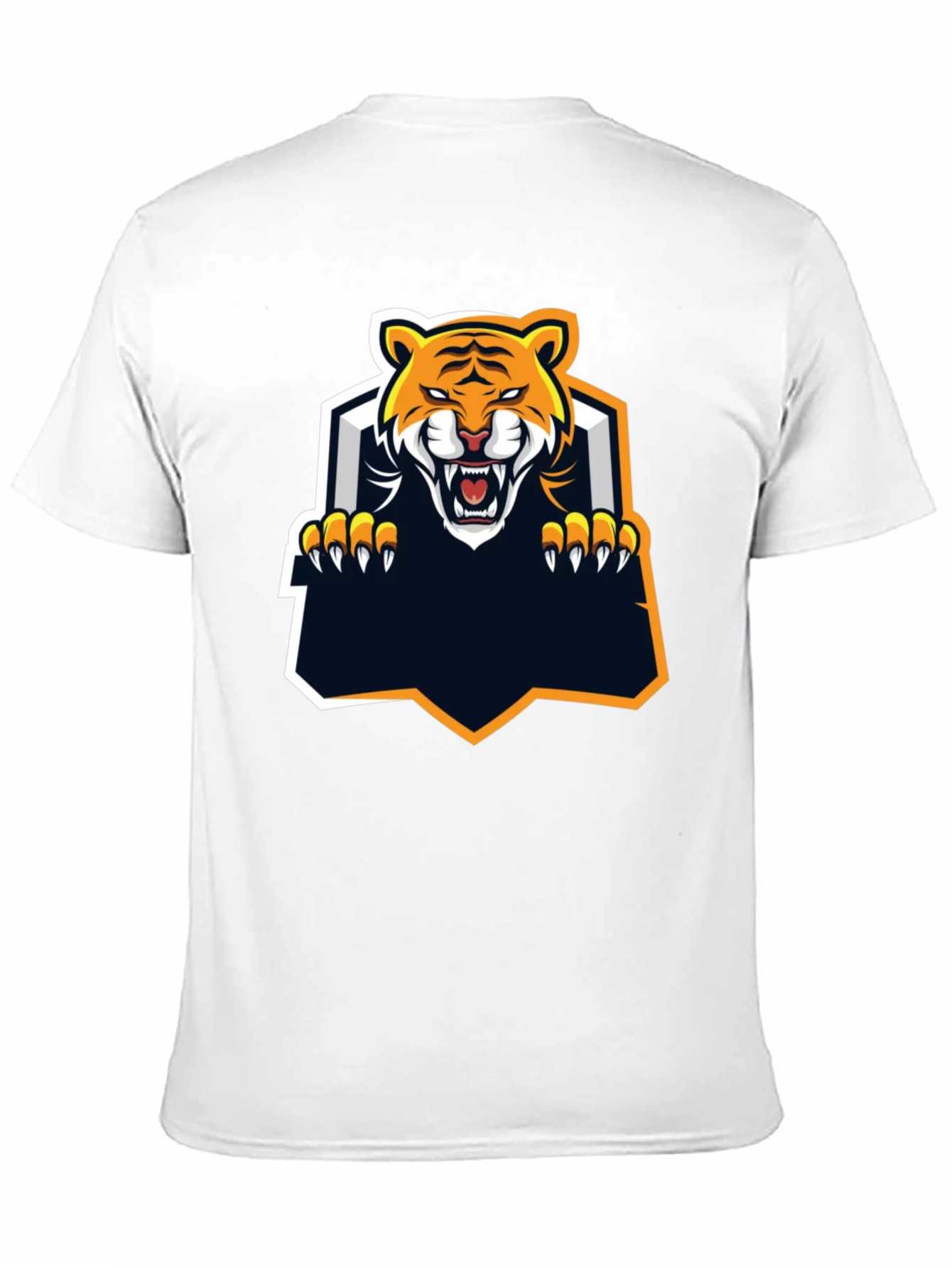 Cool Tiger Graphic Print Black T-Shirt