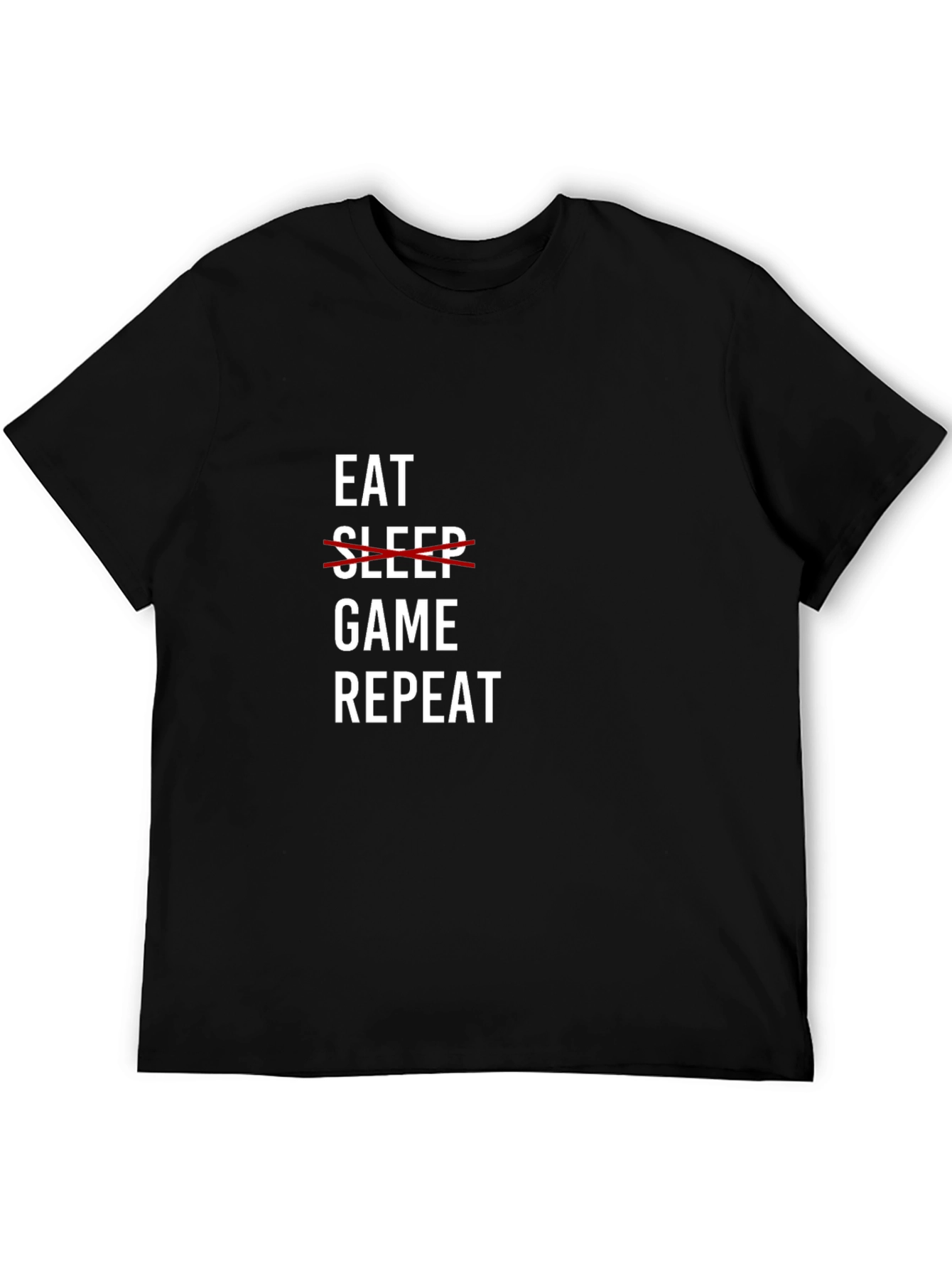 Eat Game Repeat Graphic Tee - Gamer Lifestyle T-Shirt