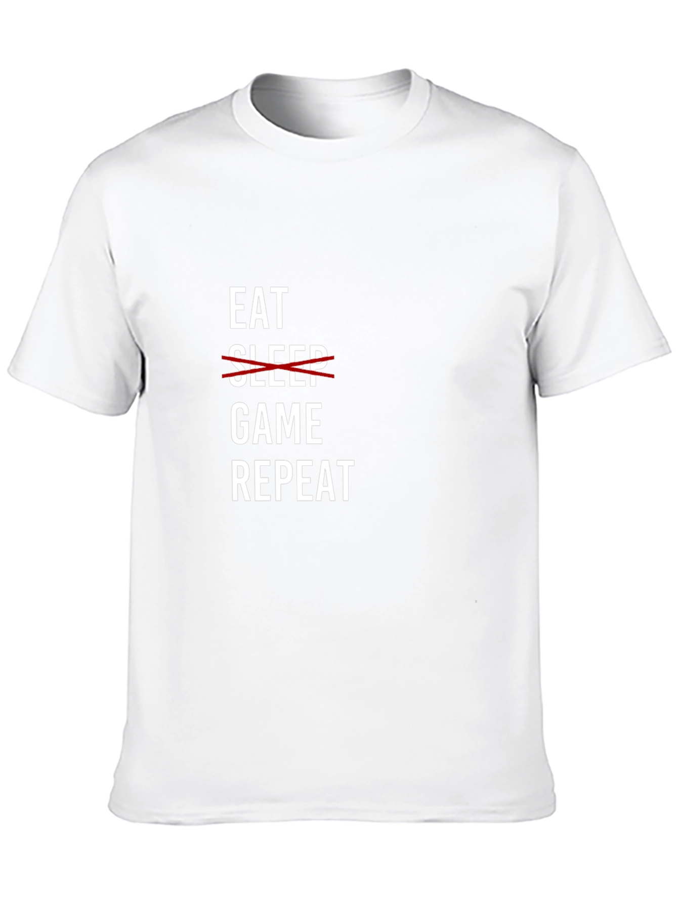 Eat Game Repeat Graphic Tee - Gamer Lifestyle T-Shirt