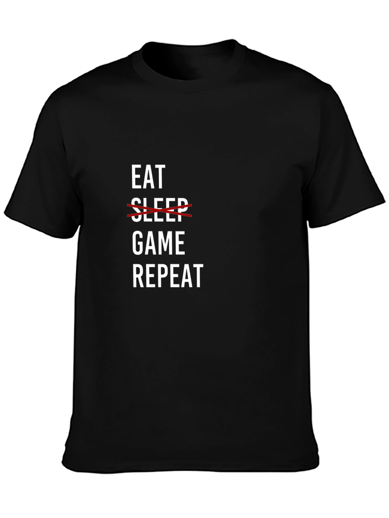 Eat Game Repeat Graphic Tee - Gamer Lifestyle T-Shirt