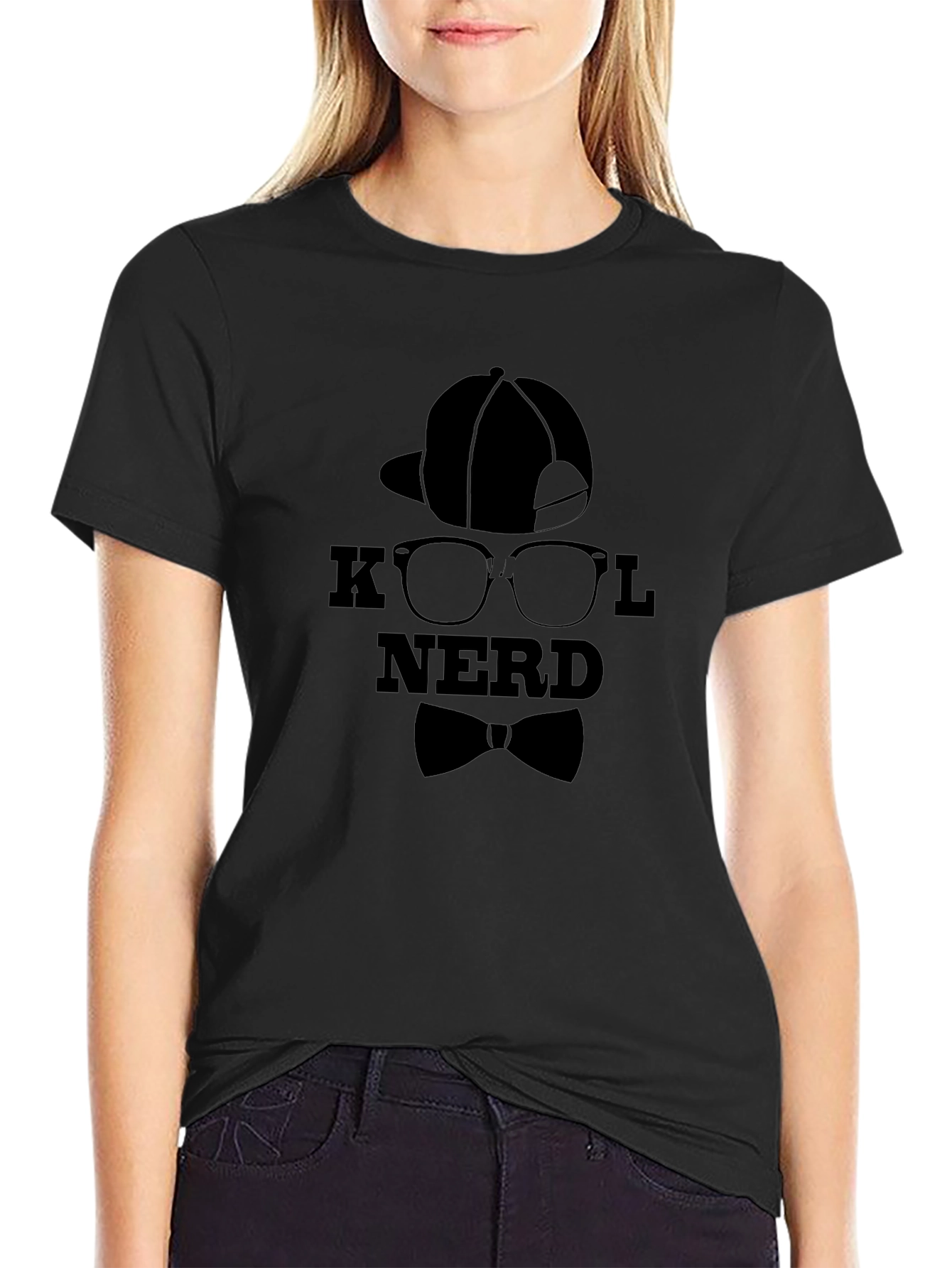 Kool Nerd Graphic T-Shirt - Black