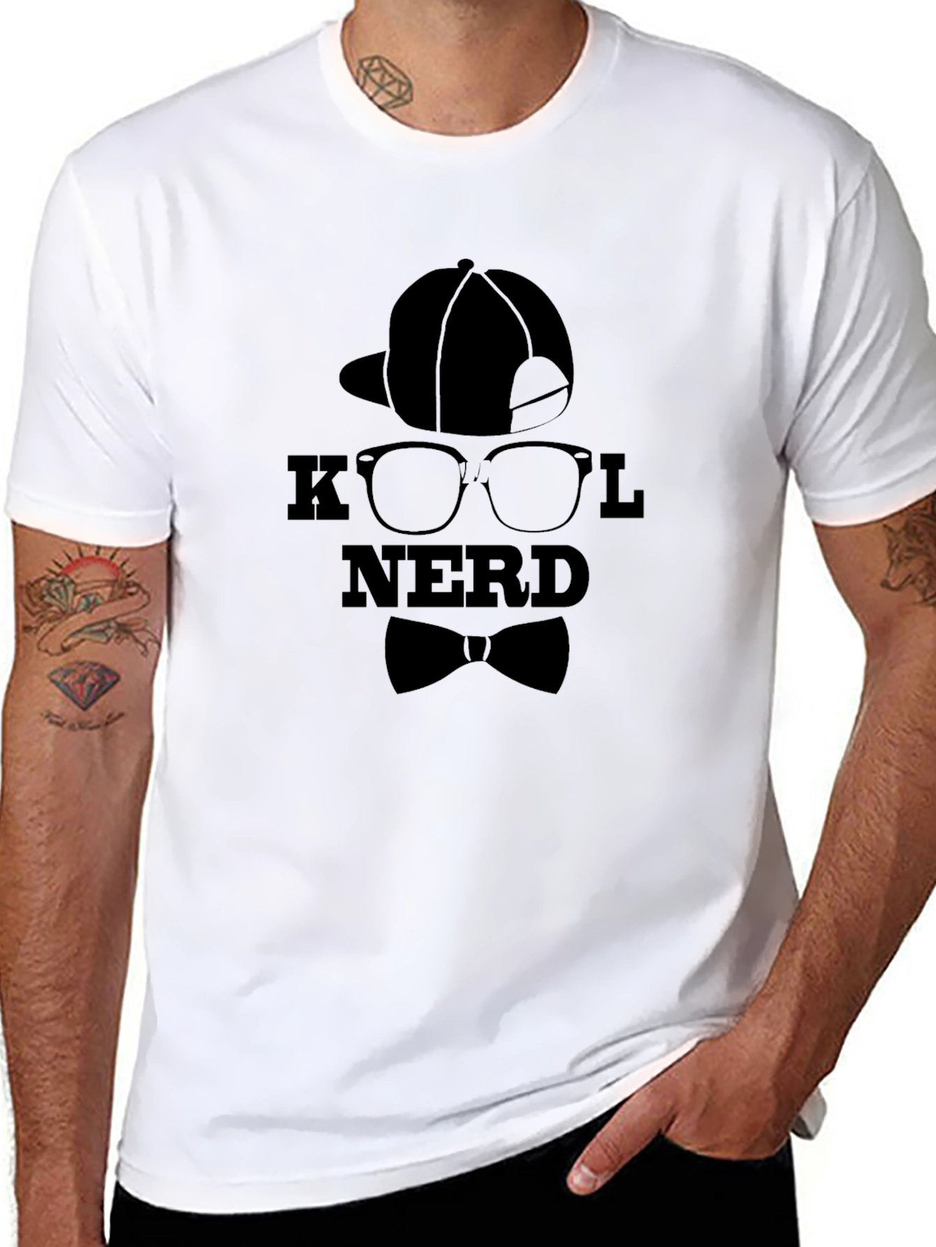 Kool Nerd Graphic T-Shirt - Black