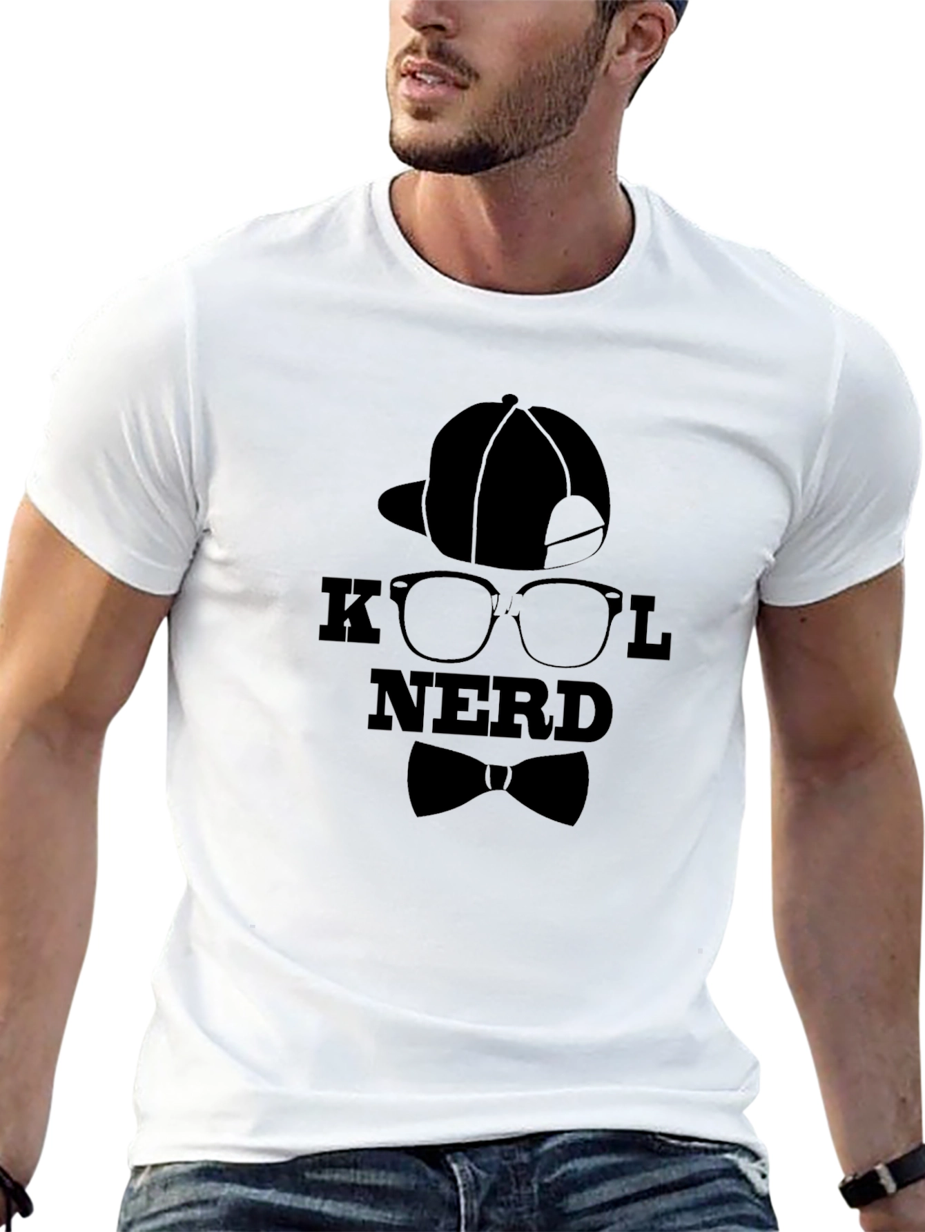 Kool Nerd Graphic T-Shirt - Black