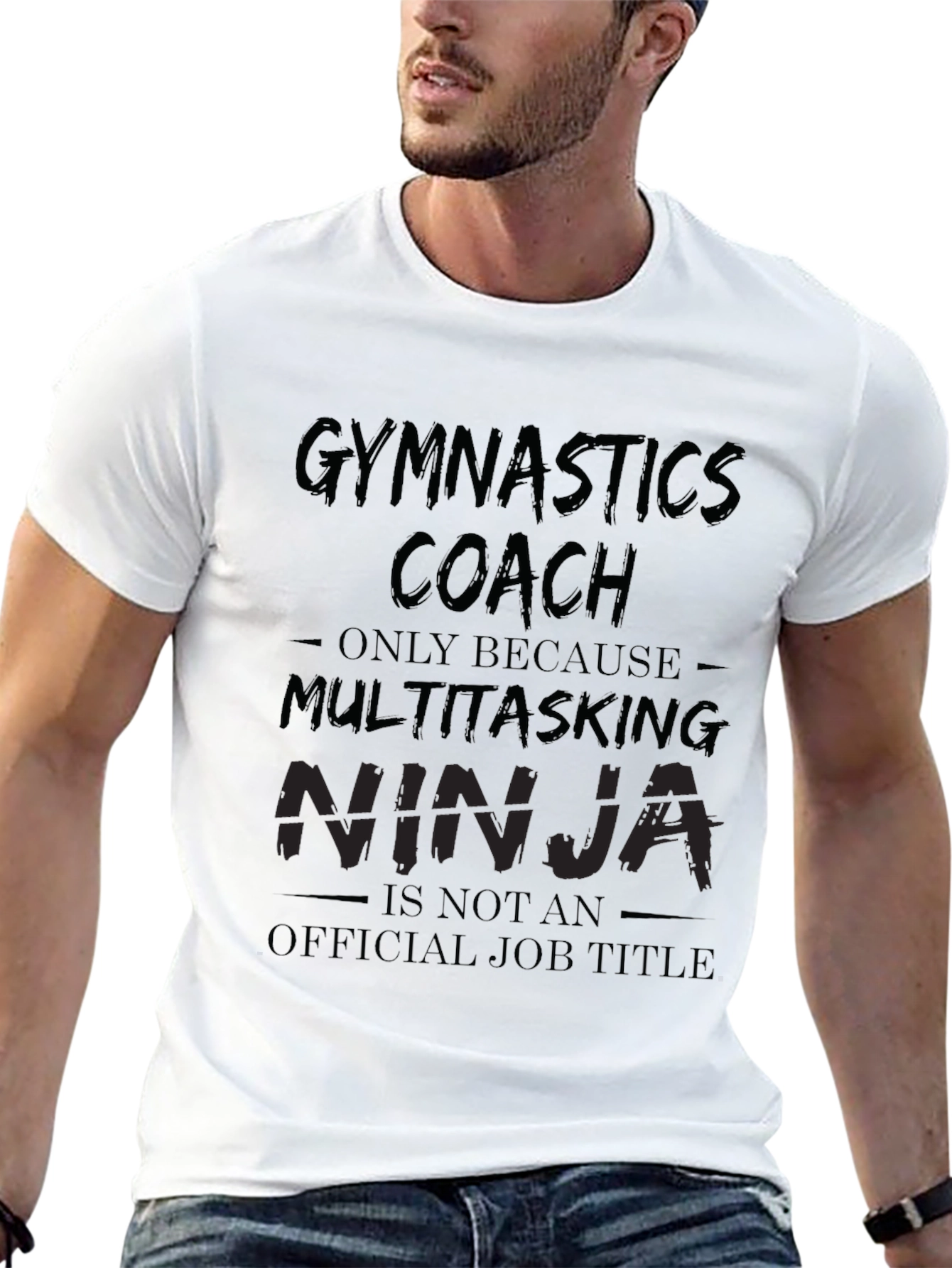 Gymnastics Coach Multitasking Ninja T-Shirt