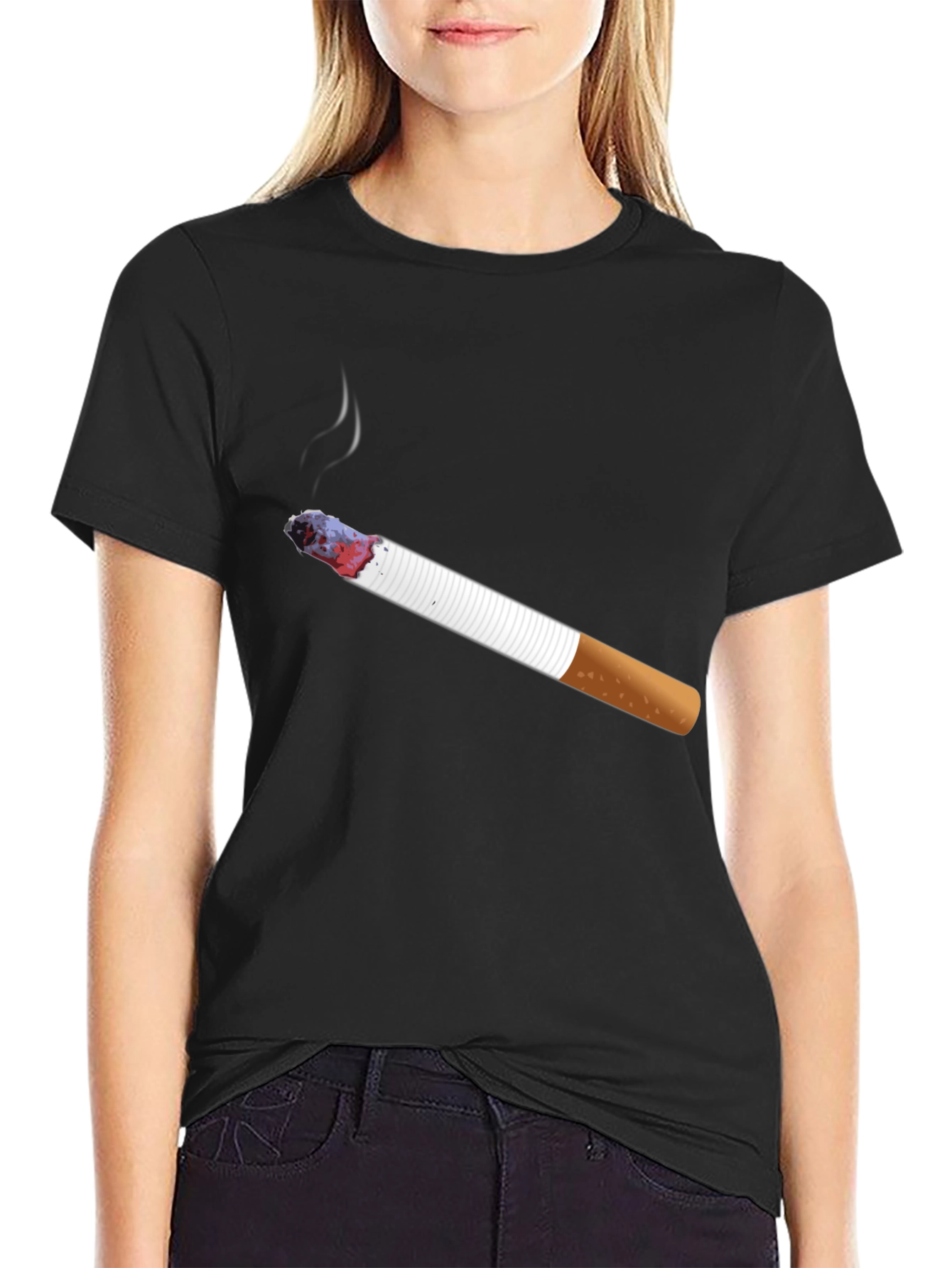 Smokin Cigarette Graphic Tee - Cool Casual Style