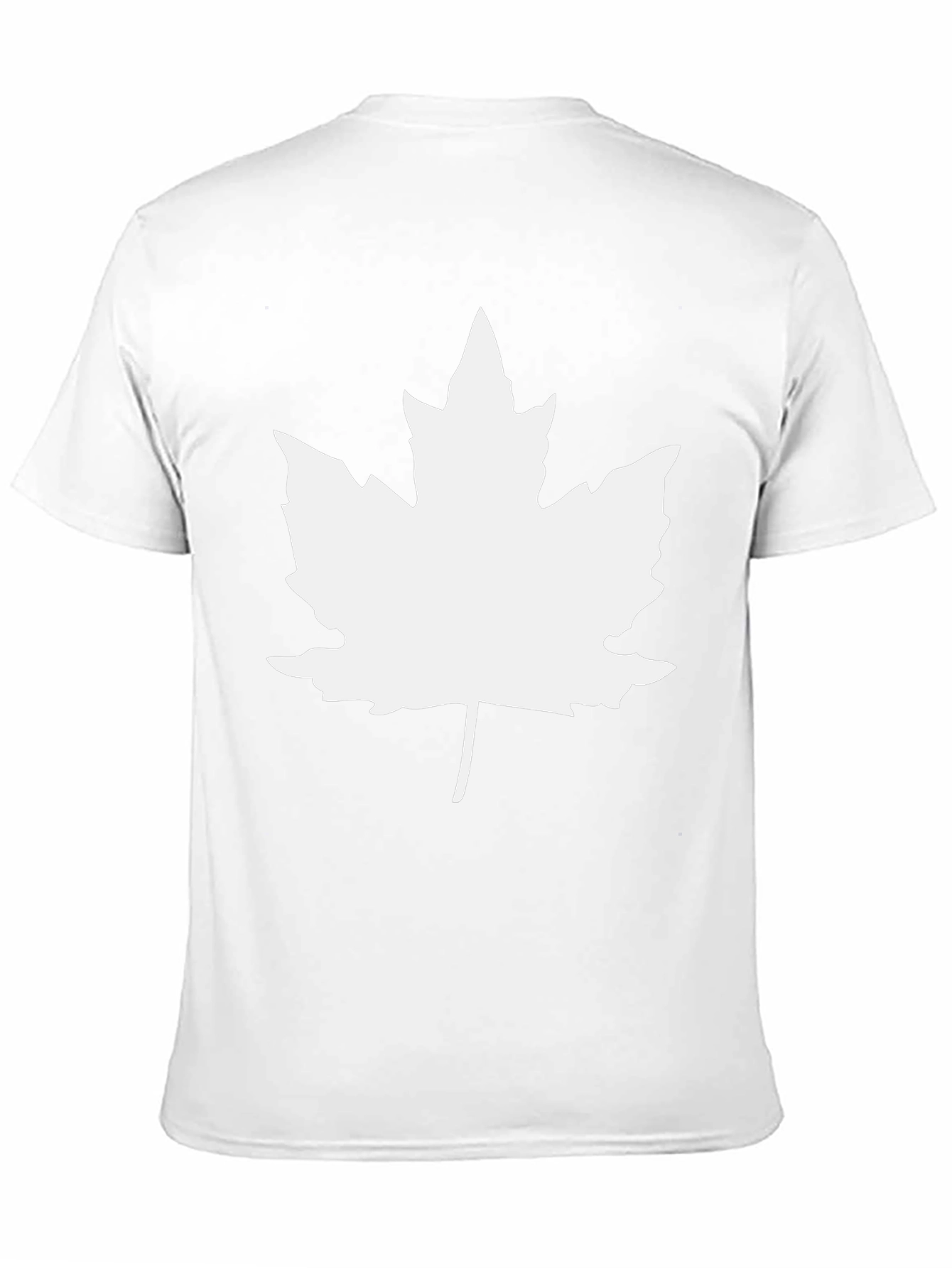 Maple Leaf Graphic Tee - Black Cotton Casual Shirt