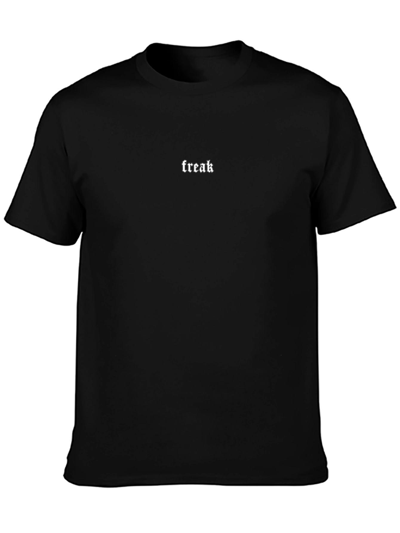Freak Graphic Black Cotton T-Shirt