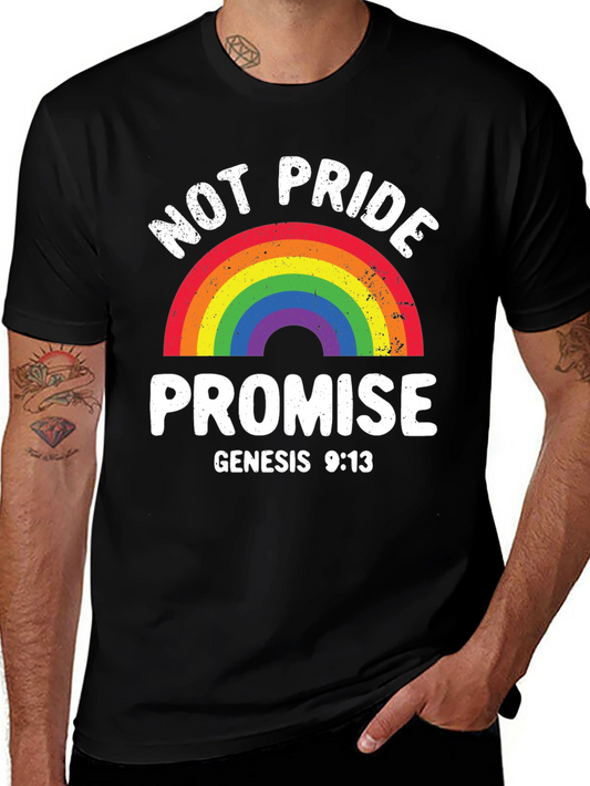 Not Pride Promise Rainbow T-Shirt Genesis 9:13