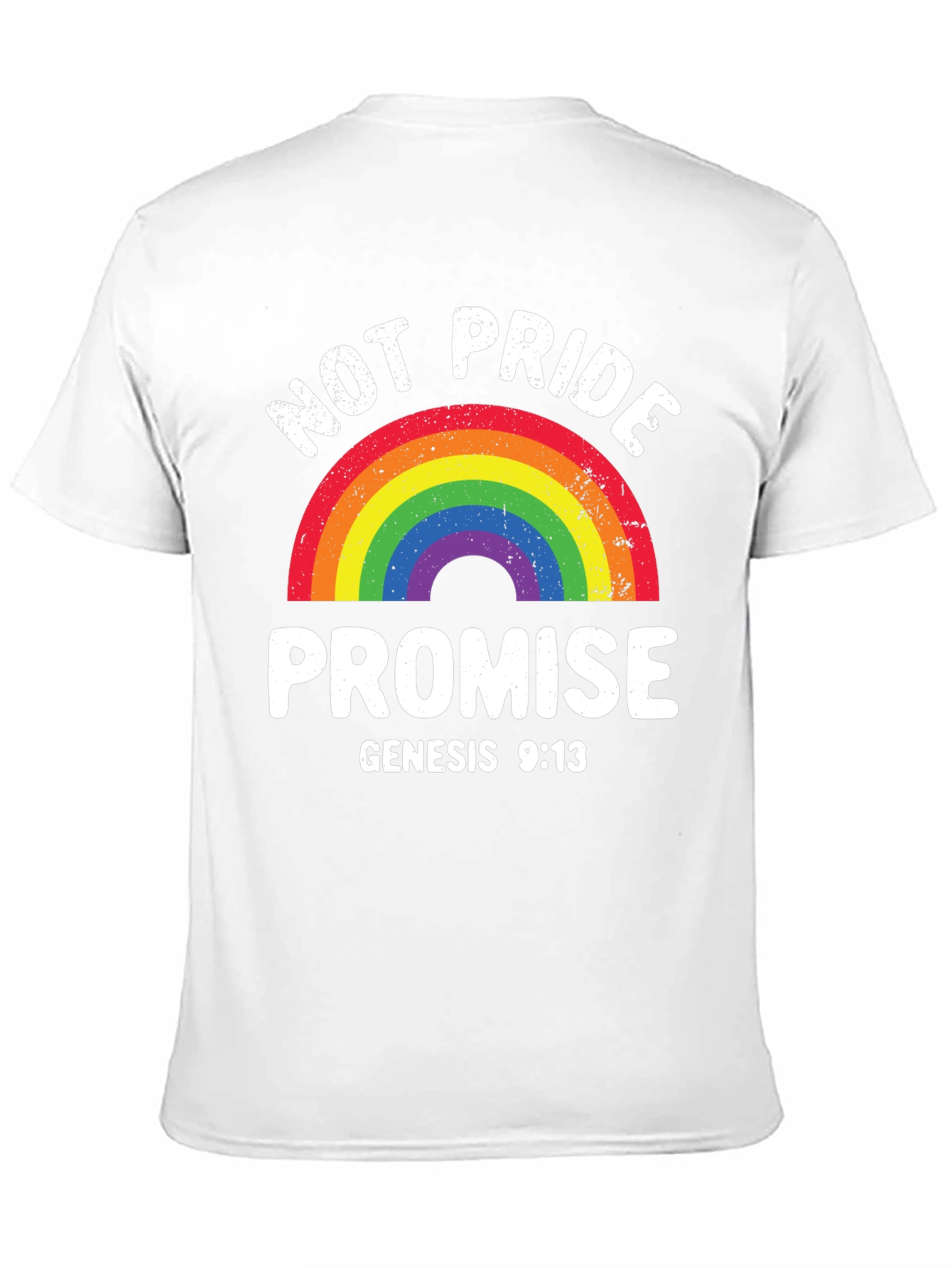 Not Pride Promise Rainbow T-Shirt Genesis 9:13