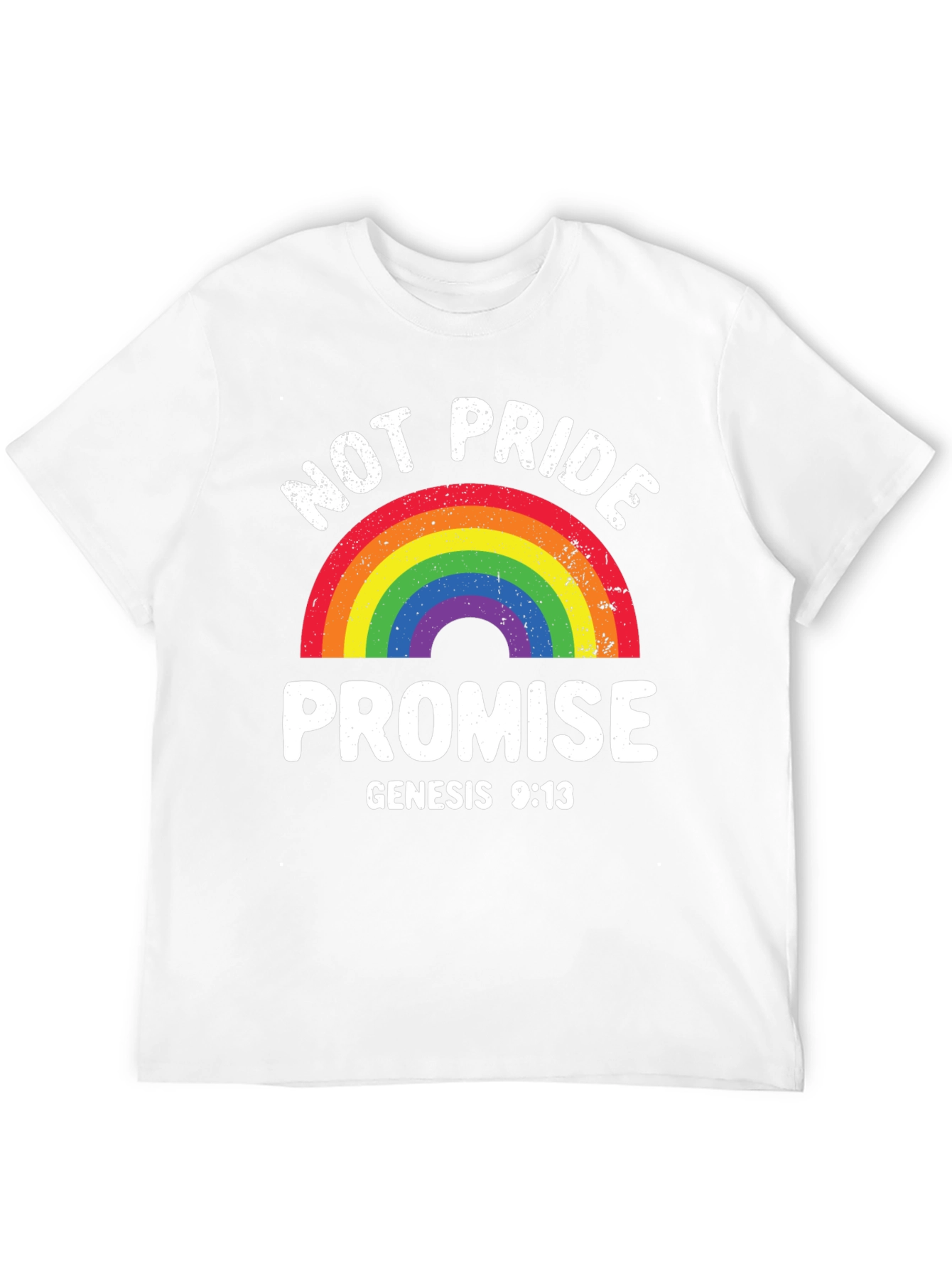 Not Pride Promise Rainbow T-Shirt Genesis 9:13