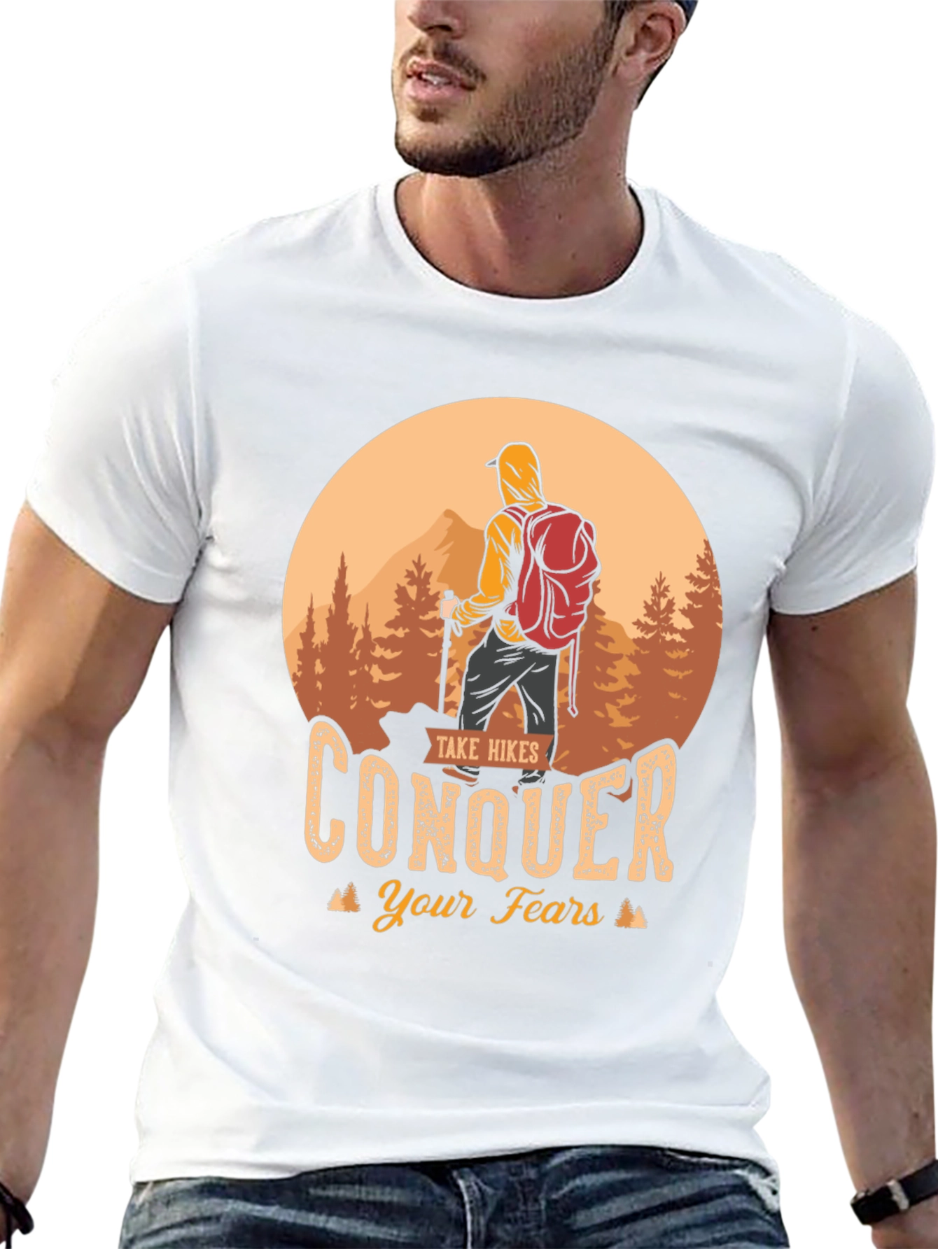 Hiking Conquer Fears T-Shirt