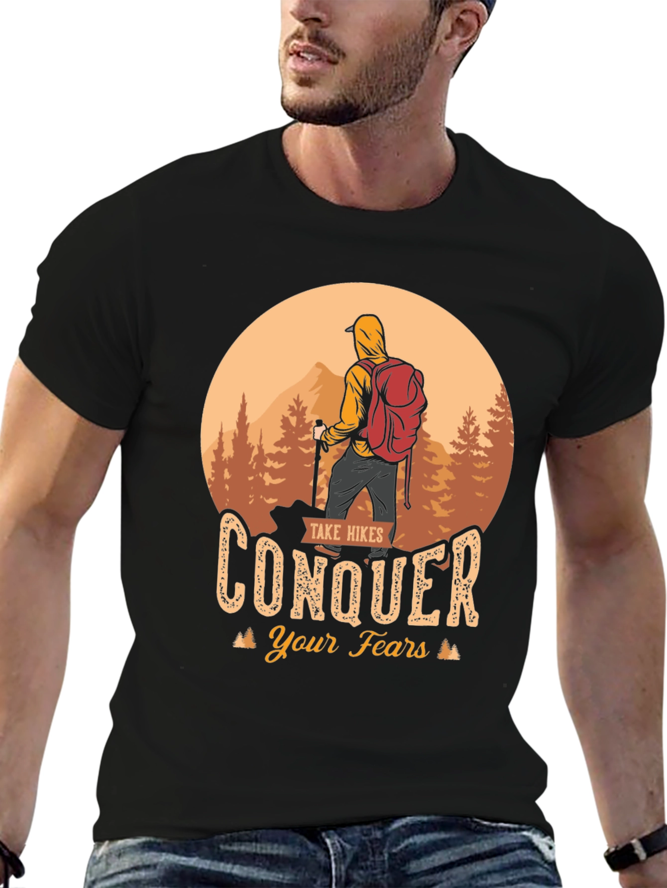 Hiking Conquer Fears T-Shirt