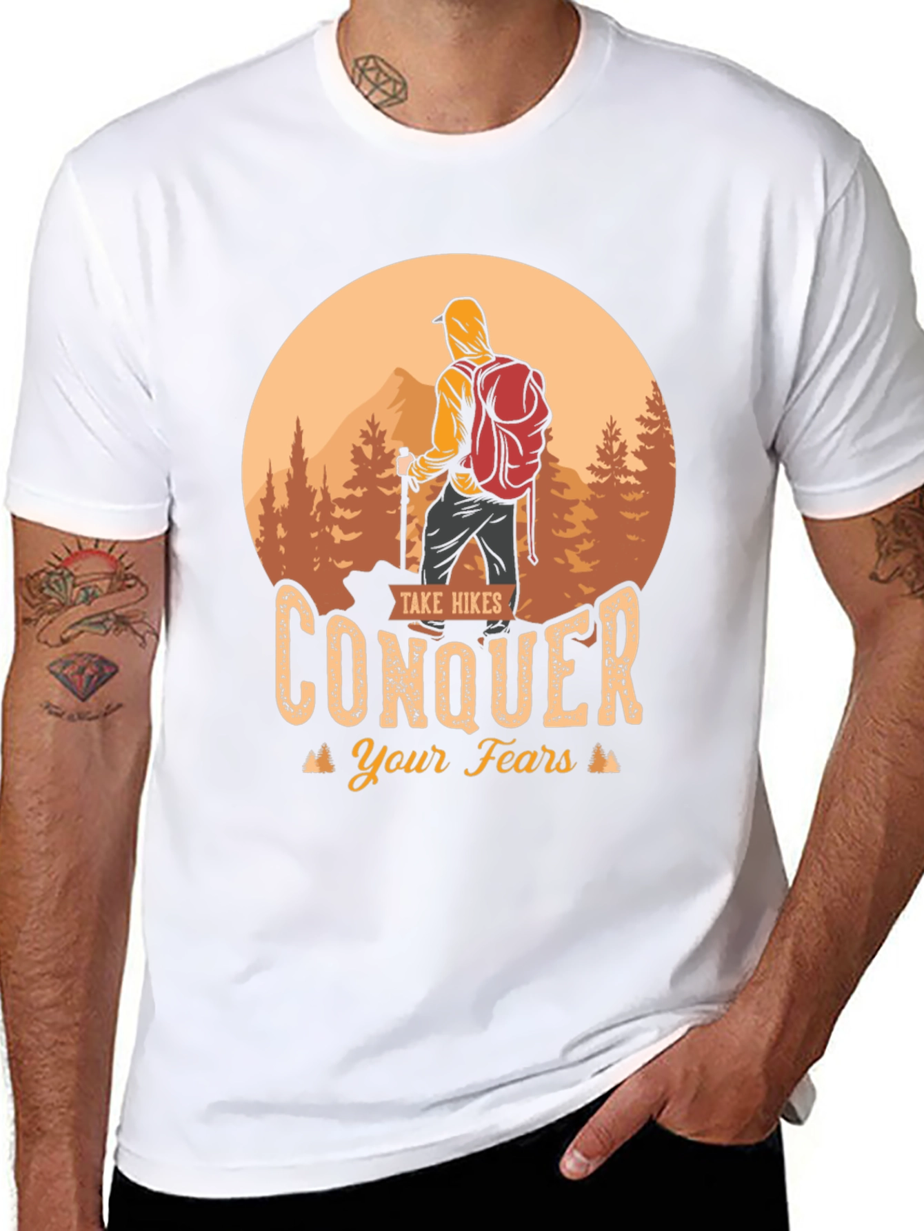 Hiking Conquer Fears T-Shirt