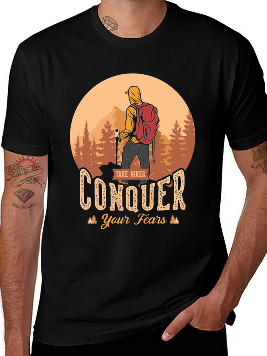 Hiking Conquer Fears T-Shirt