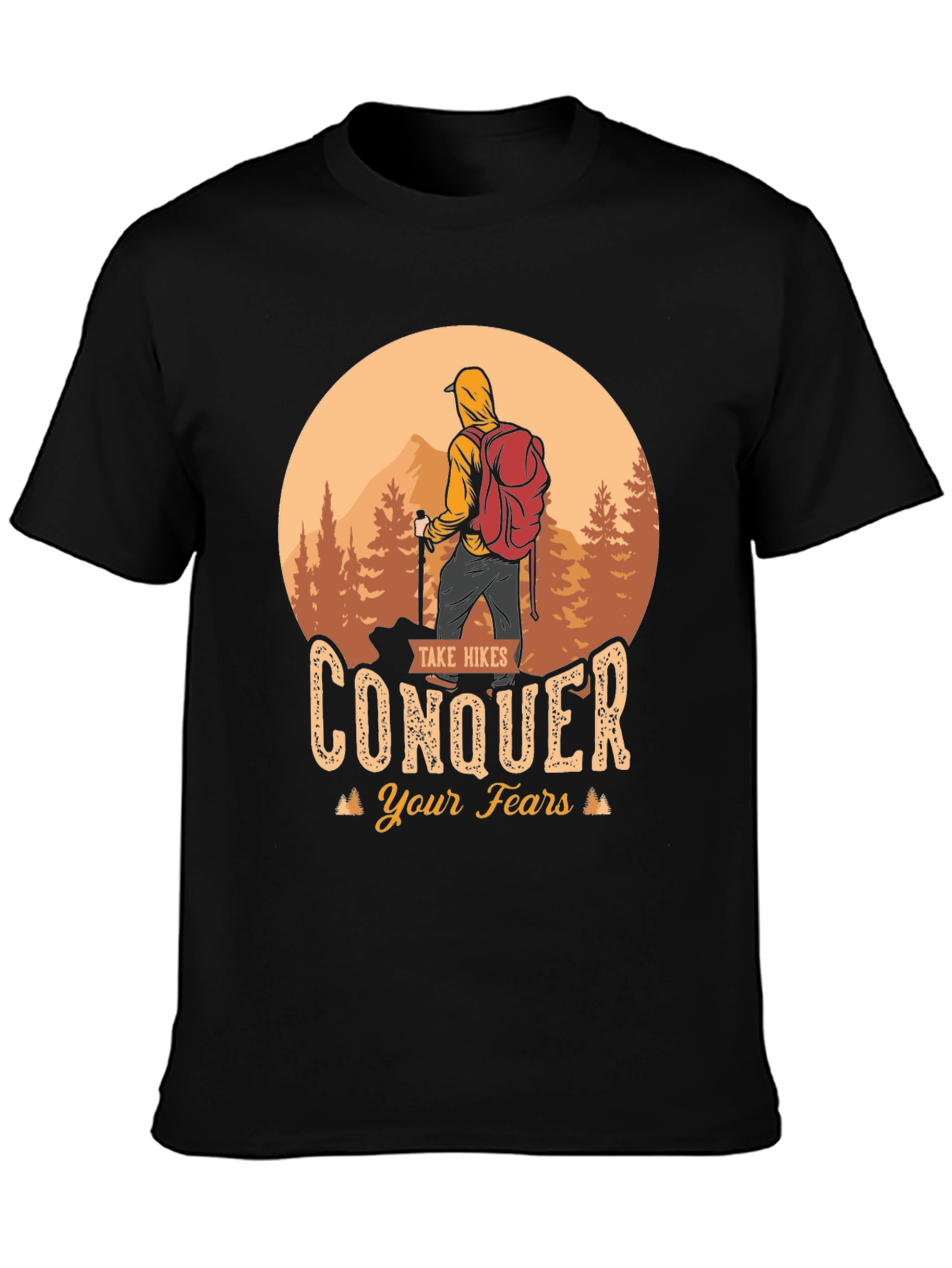 Hiking Conquer Fears T-Shirt